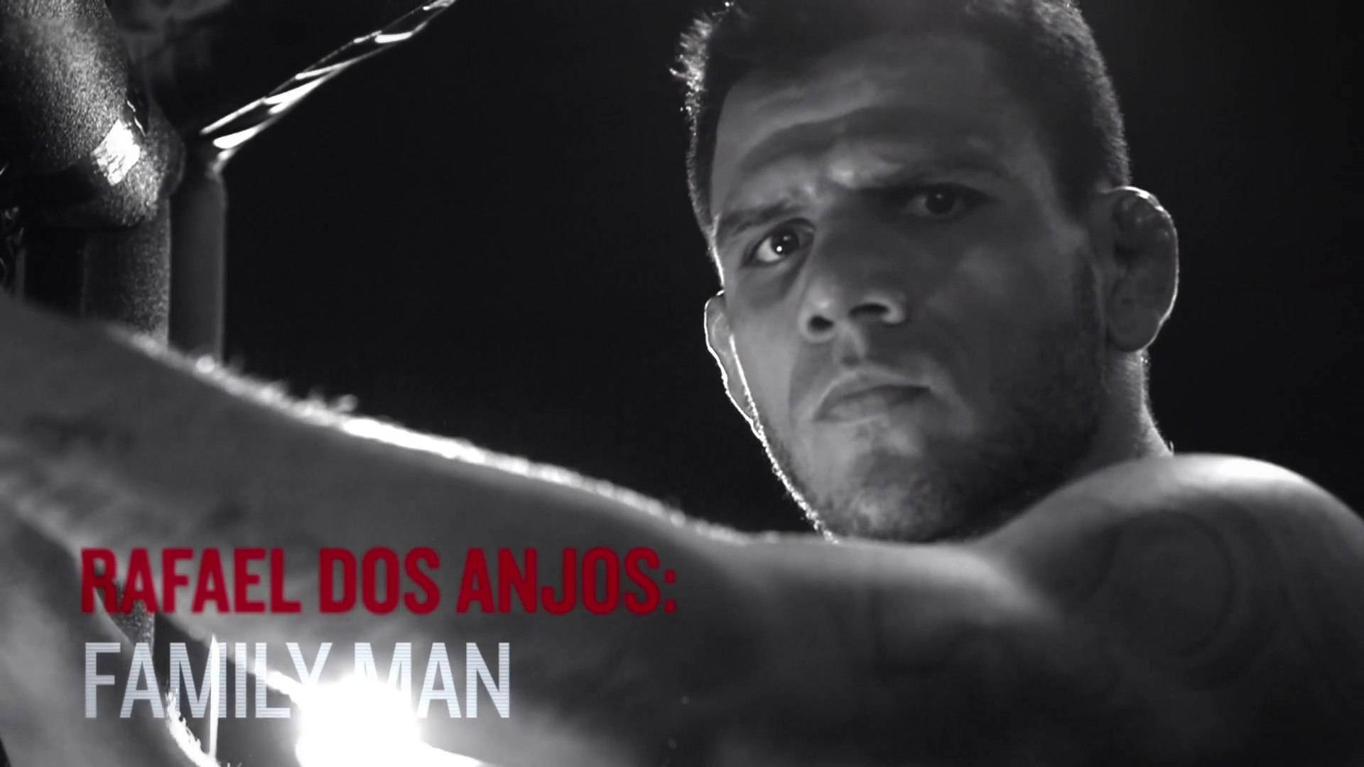 Rafael Dos Anjos, grayscale portrait, muscular man, Full HD Desktop Wallpaper