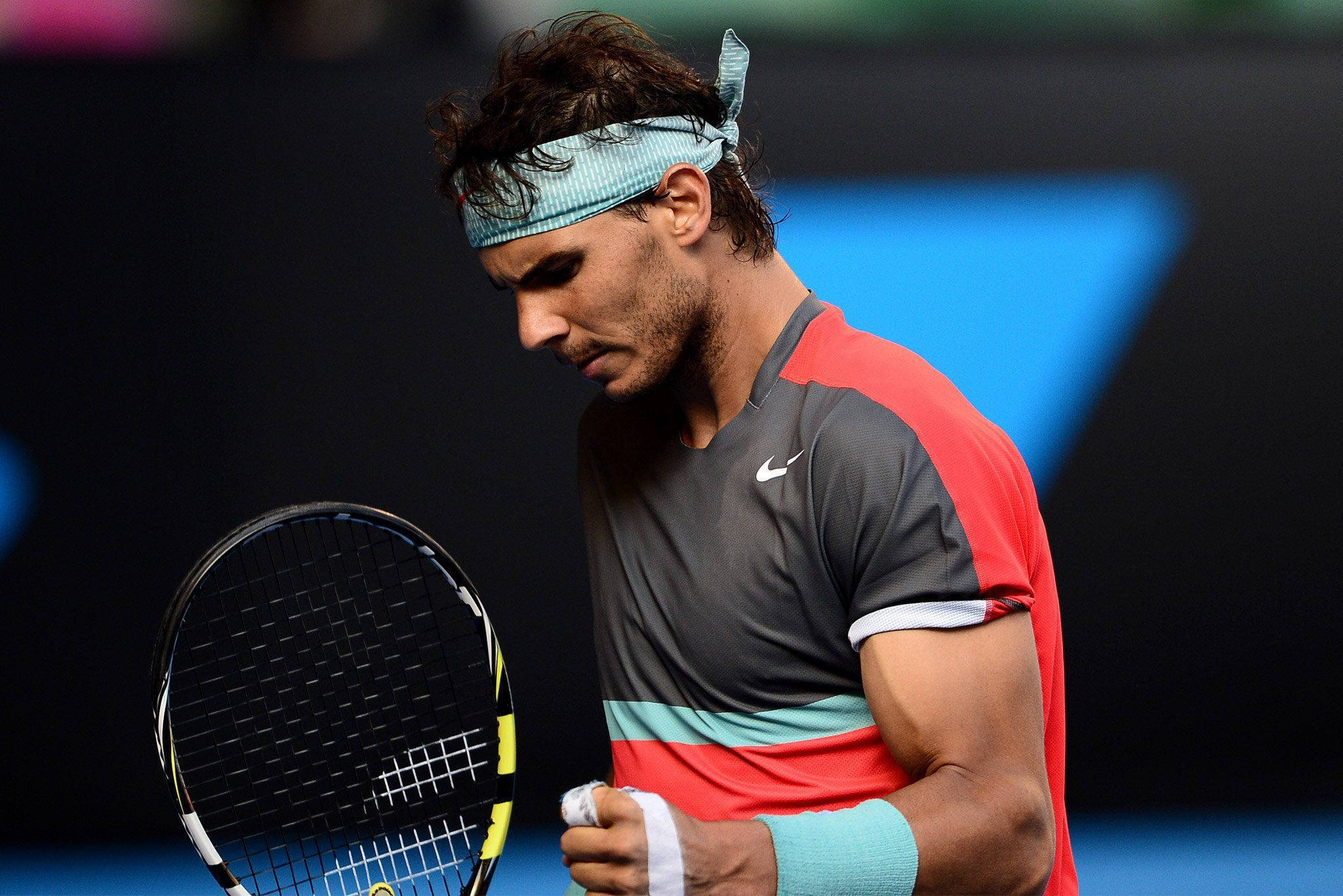 Rafael Nadal, tennis player, racket, Full HD Desktop Wallpaper