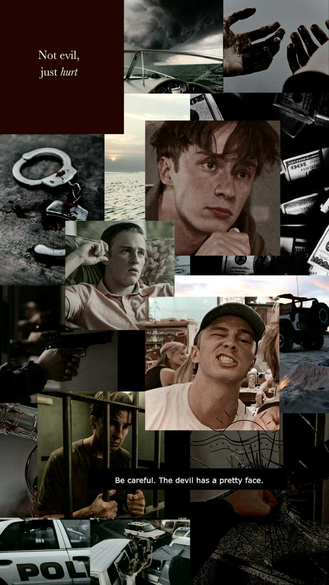 Rafe Cameron, prison bars, police cars, Full HD Phone Wallpaper