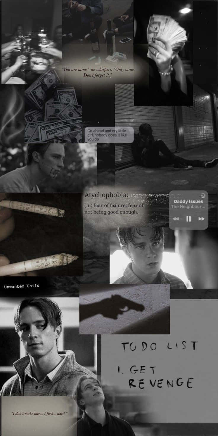 Rafe Cameron, black and white collage, dramatic scenes, HD Phone Wallpaper