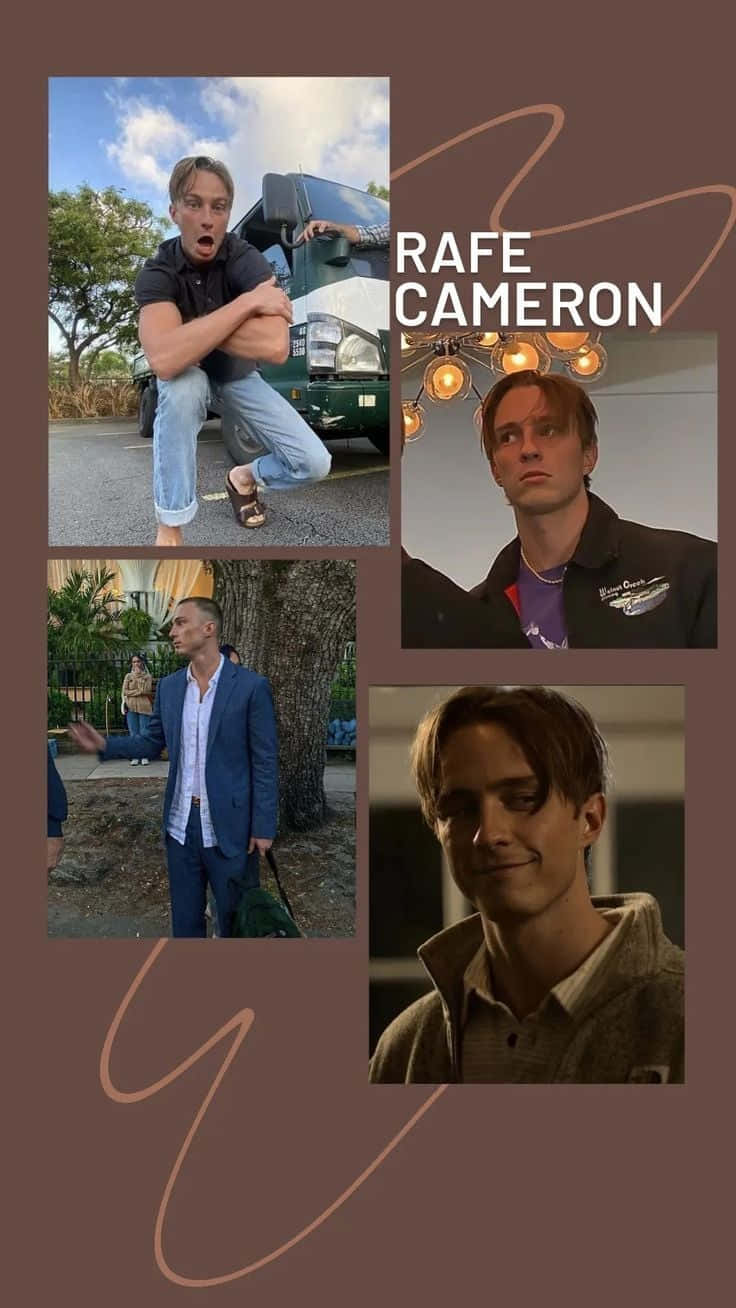 Rafe Cameron, brown background, white text, HD Phone Wallpaper