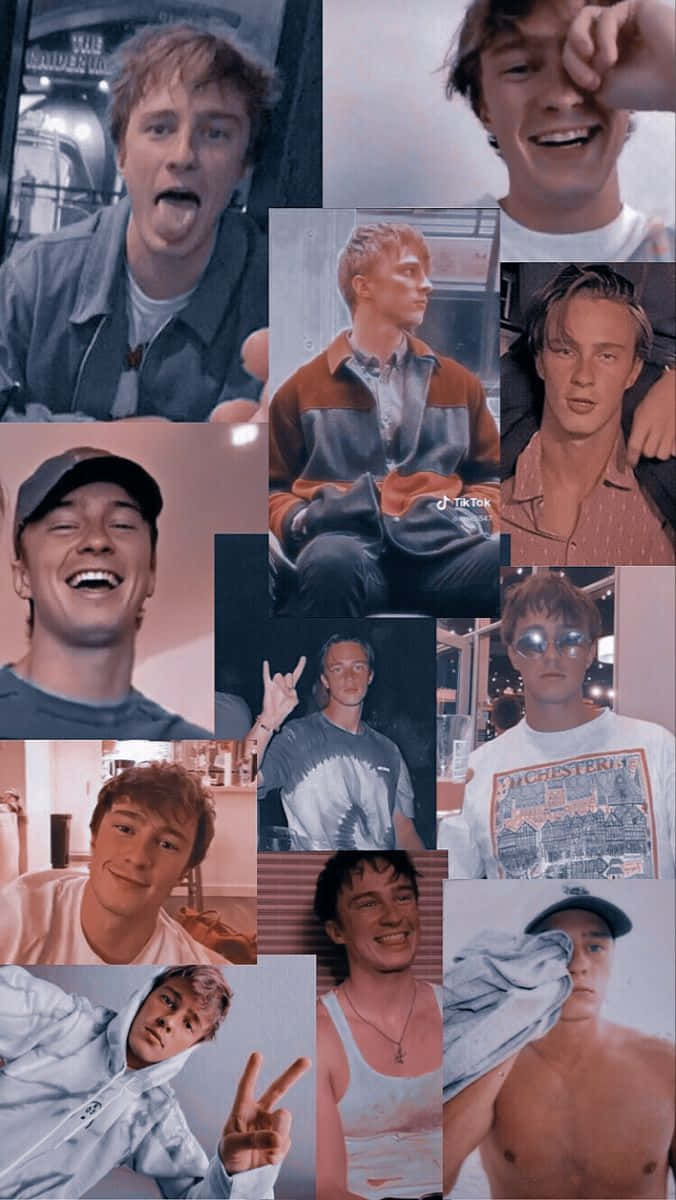 Rafe Cameron, collage, young man, SD Phone Wallpaper