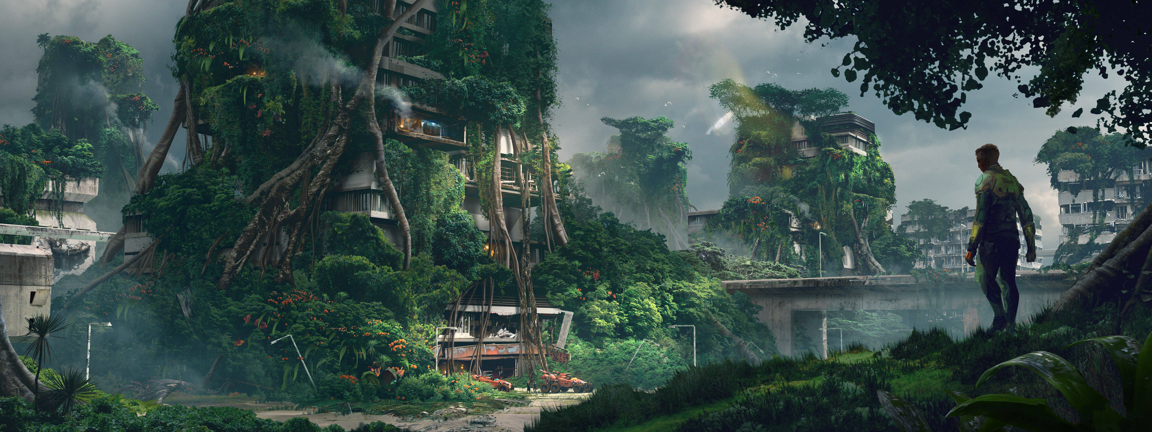 Rage, urban forest, mossy hill, 4K Desktop Wallpaper