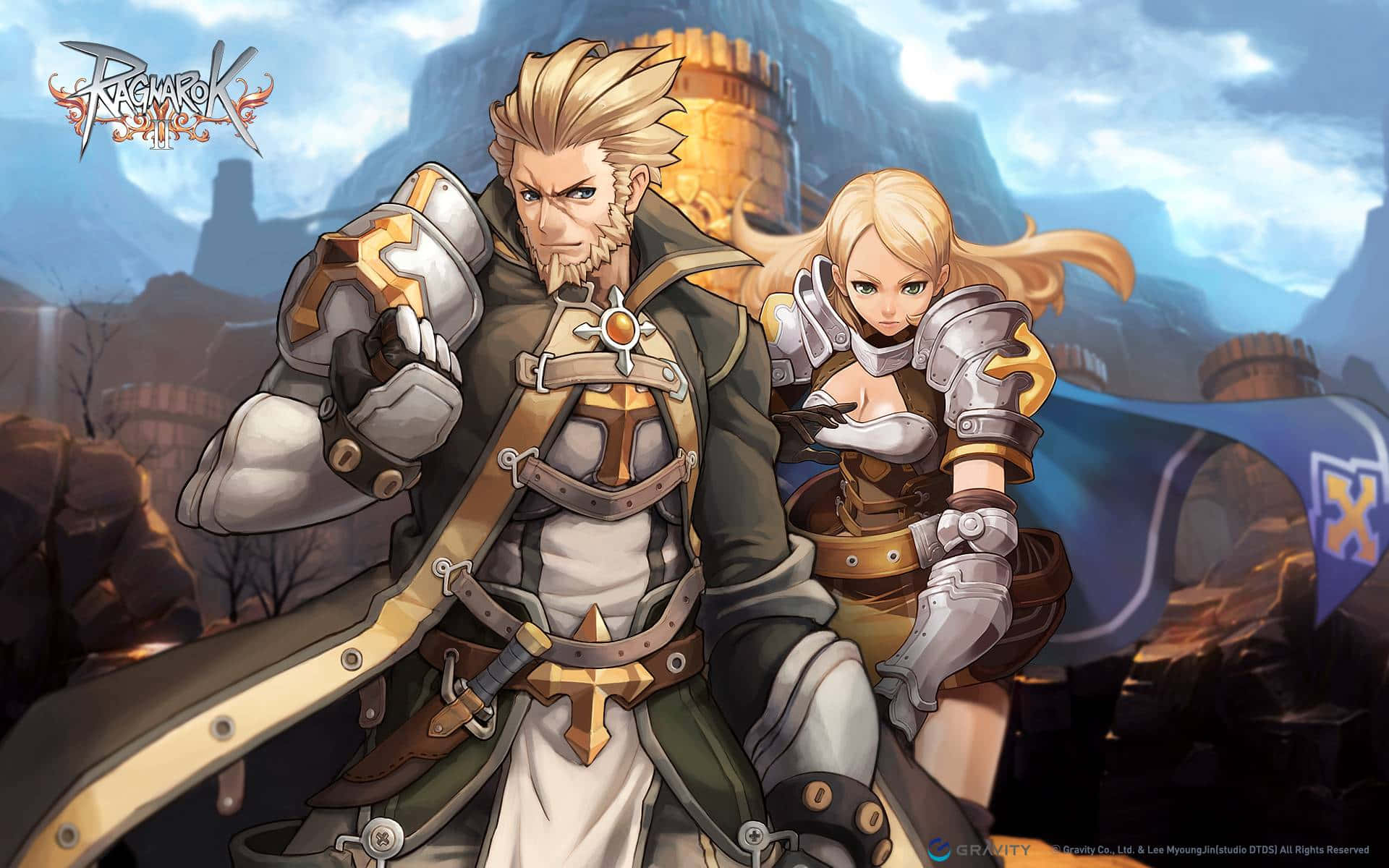 Ragnarok Online, castle, cloudy sky, Full HD Desktop Wallpaper