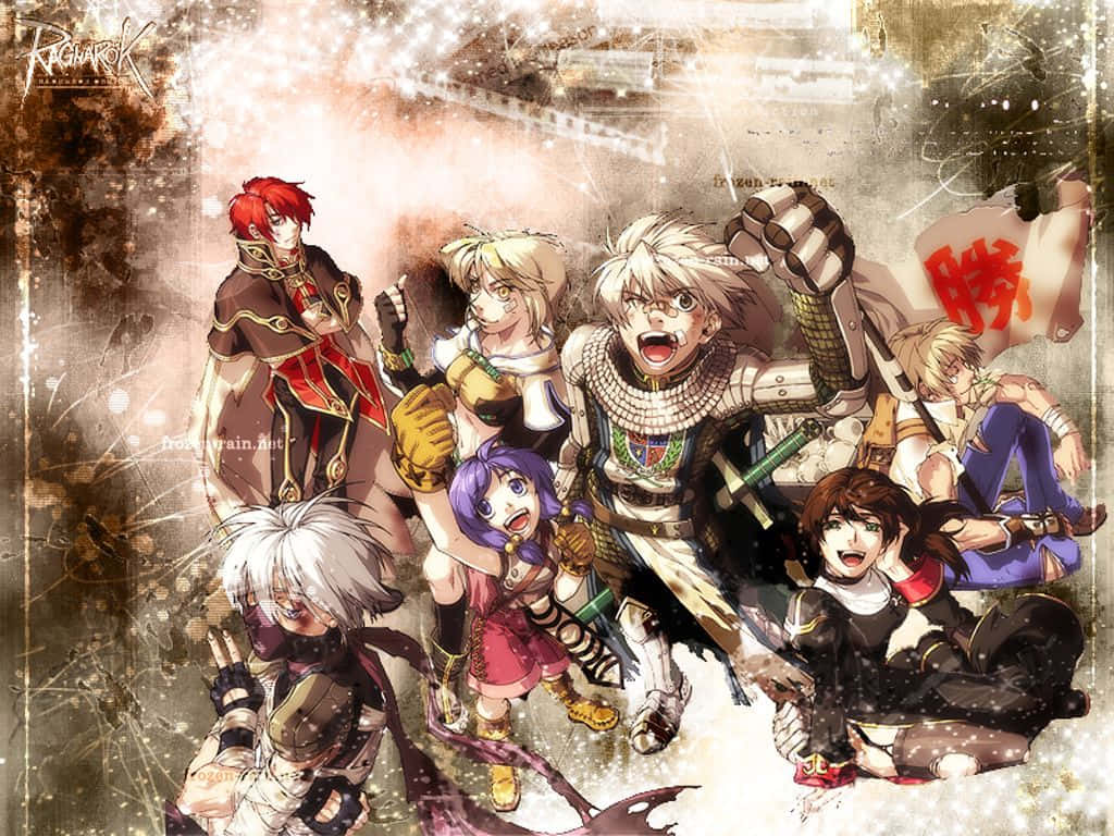 Ragnarok Online, anime group of seven warriors, fantasy armor, SD Desktop Wallpaper