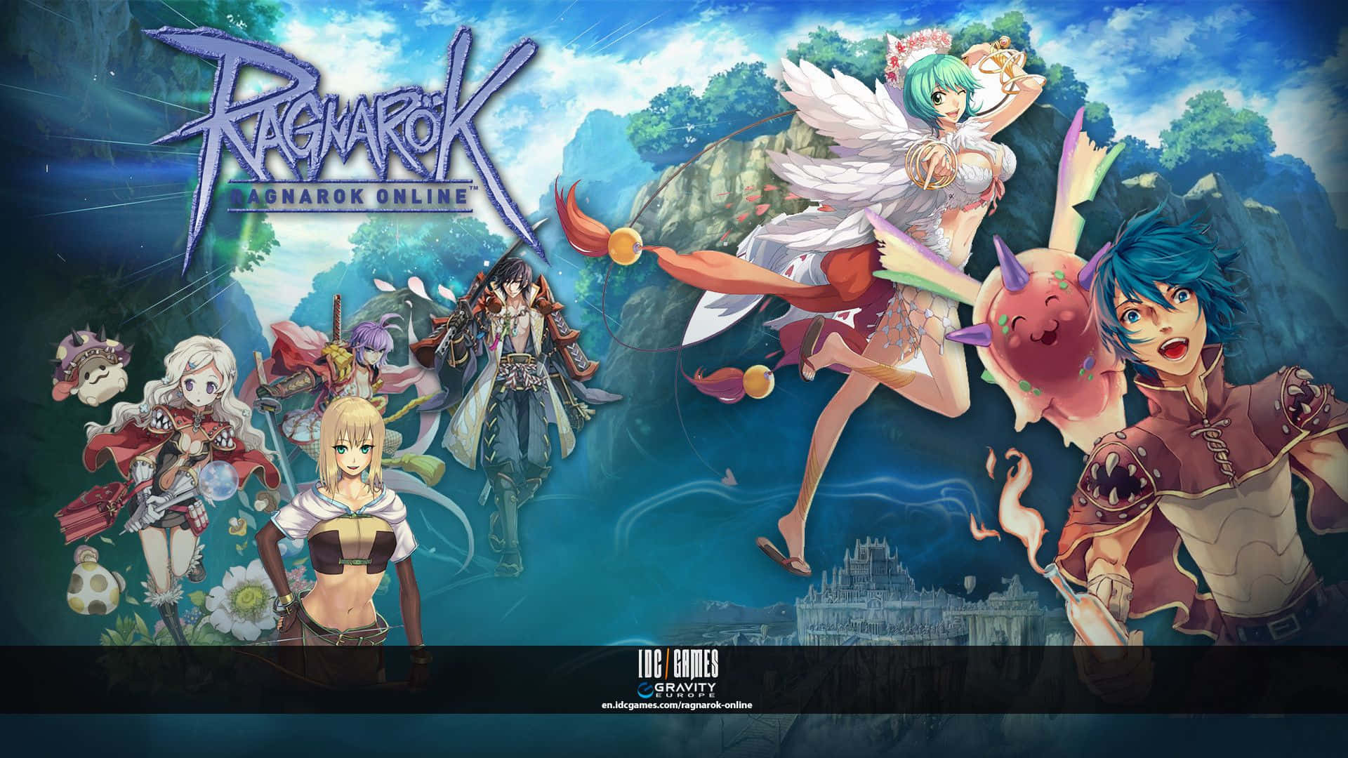 Ragnarok Online, anime characters, wings, Full HD Desktop Wallpaper