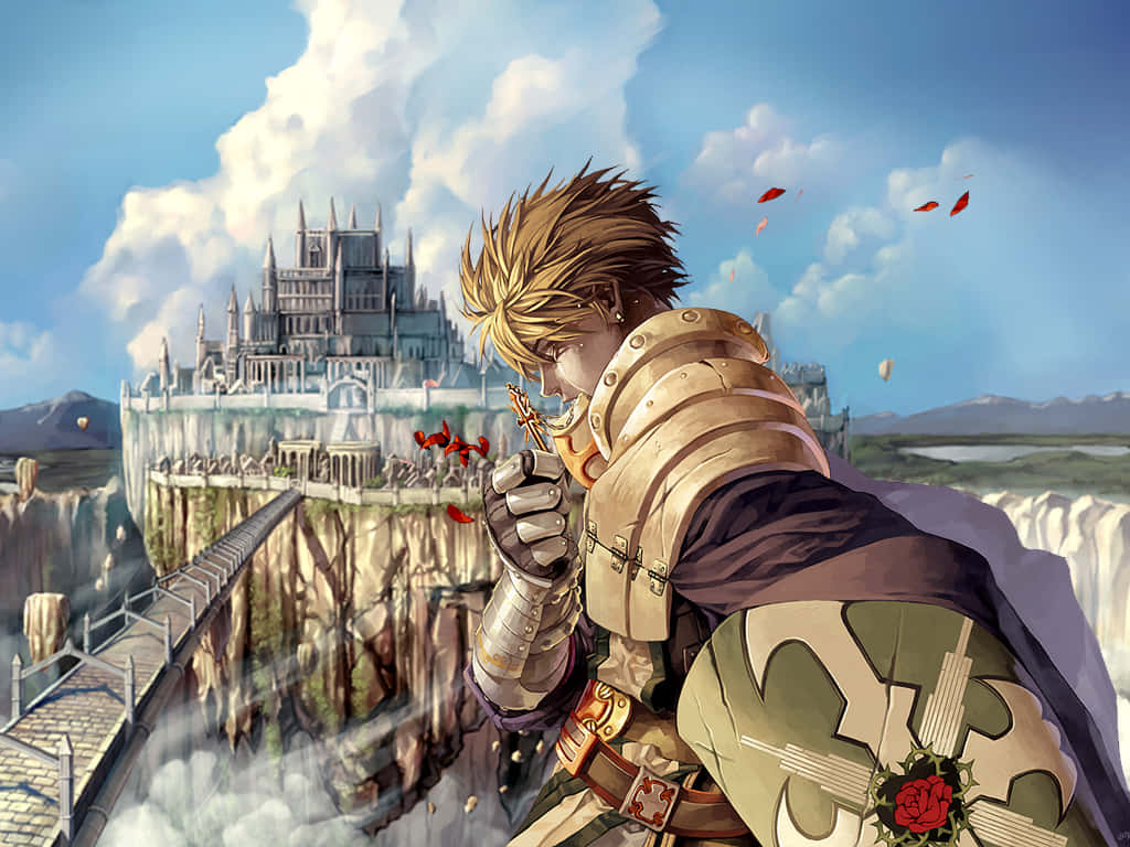 Ragnarok Online, golden-haired knight, ornate armor, SD Desktop Wallpaper
