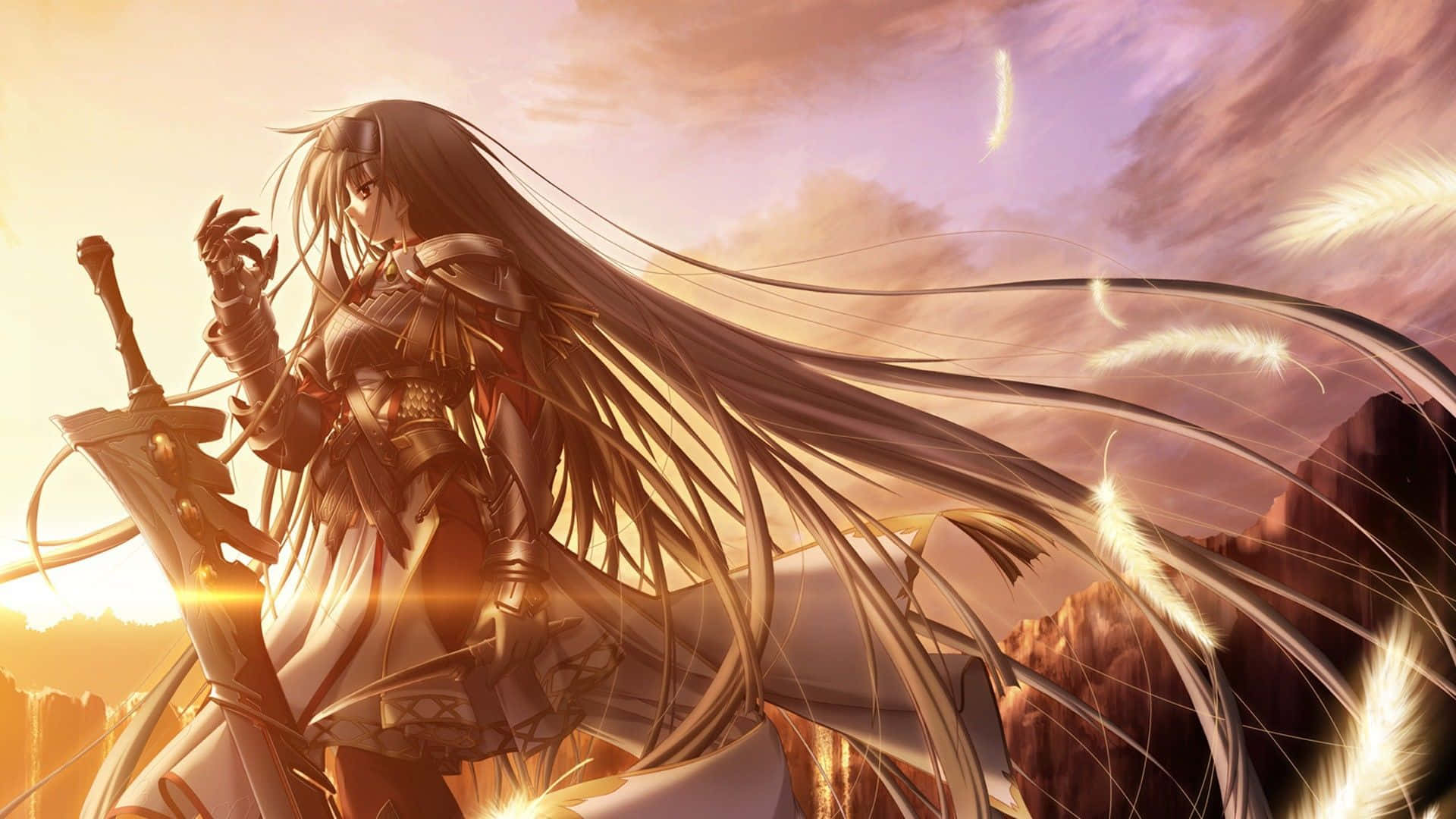 Ragnarok Online, anime warrior, sword, Full HD Desktop Wallpaper