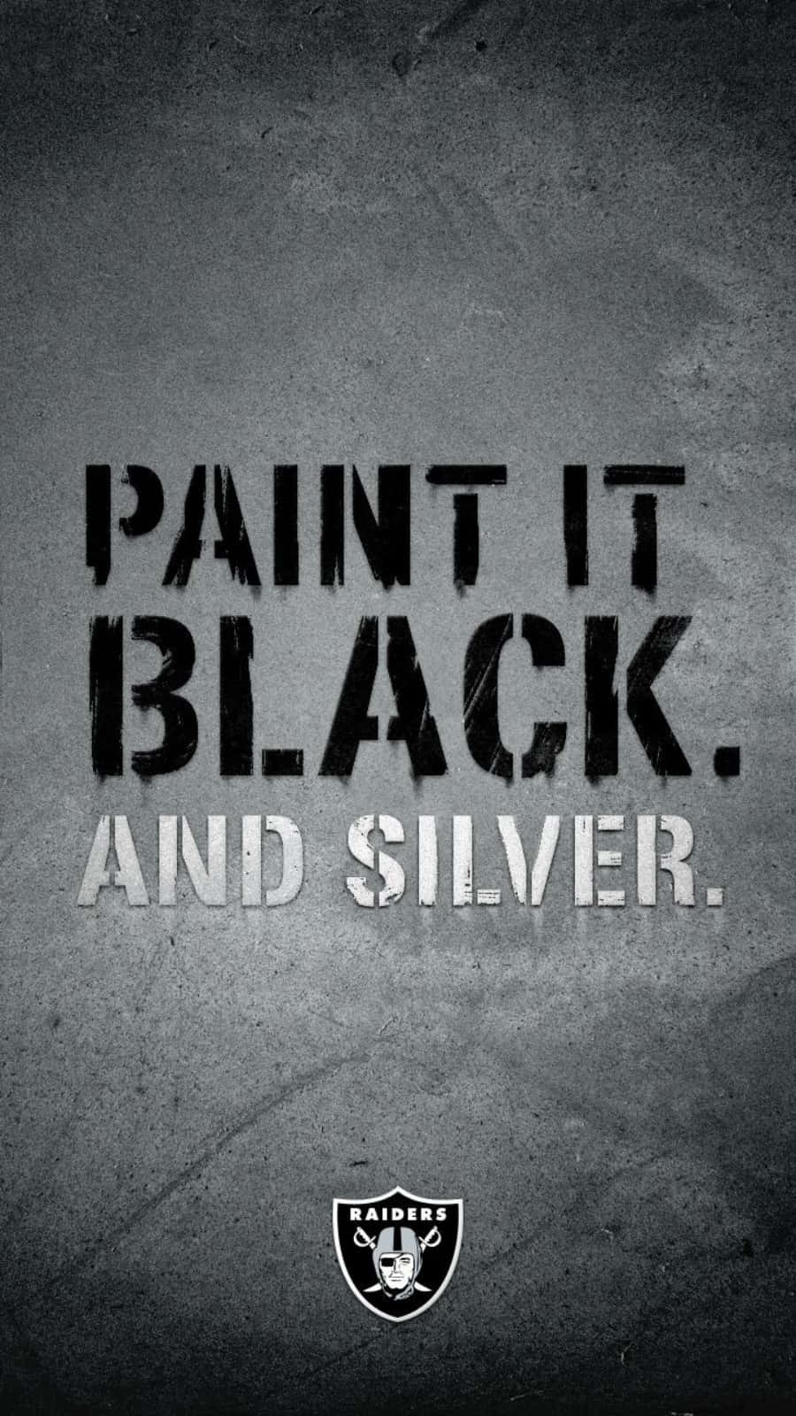 Raiders Logo, black, silver, HD Phone Wallpaper
