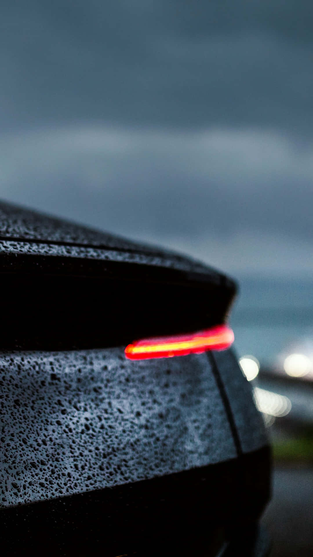 rain 4K, 1080 x 1920, sleek black car, Full HD Phone Wallpaper