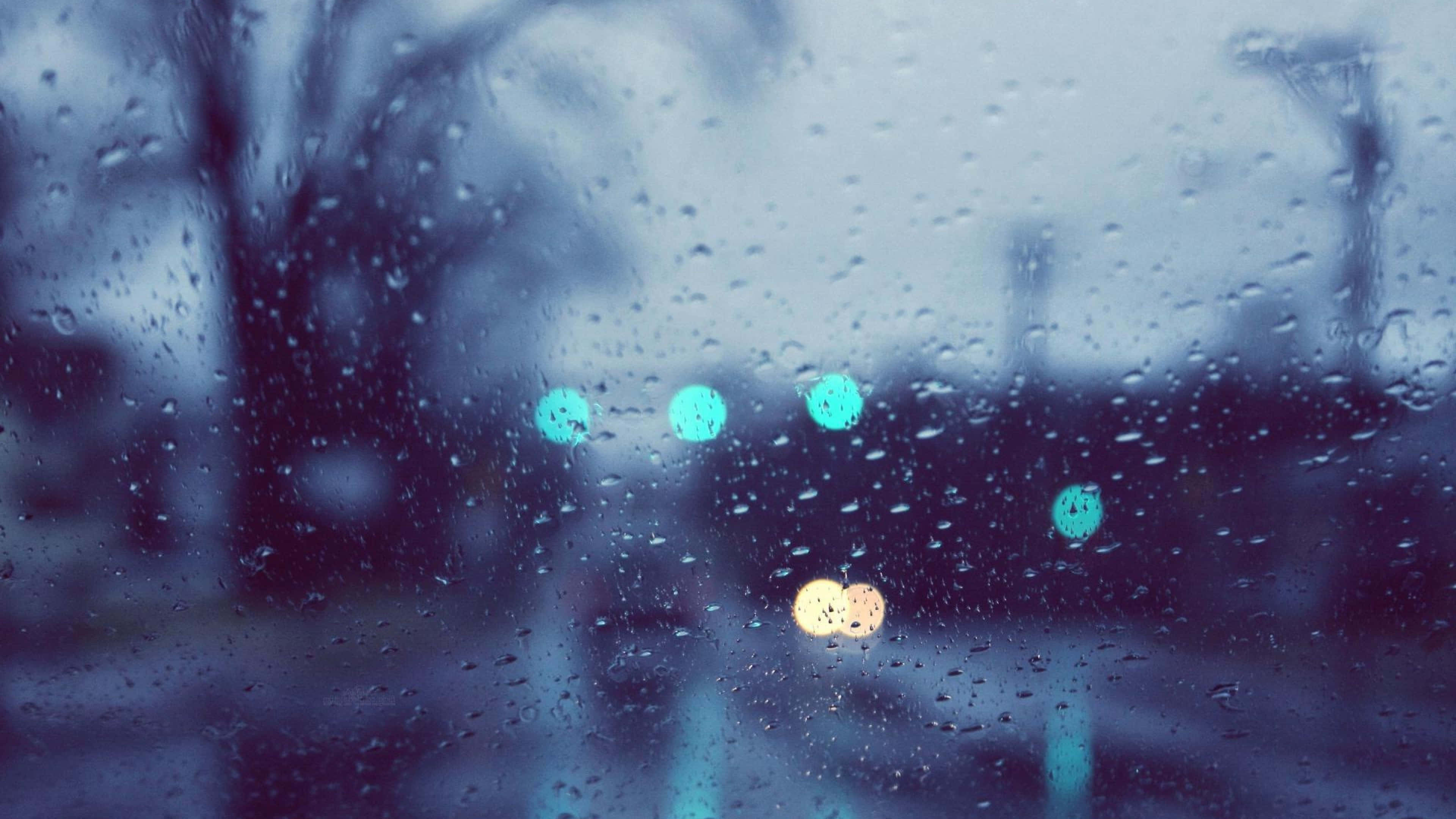 Rain 4K, glass, raindrops, 4K Desktop Wallpaper