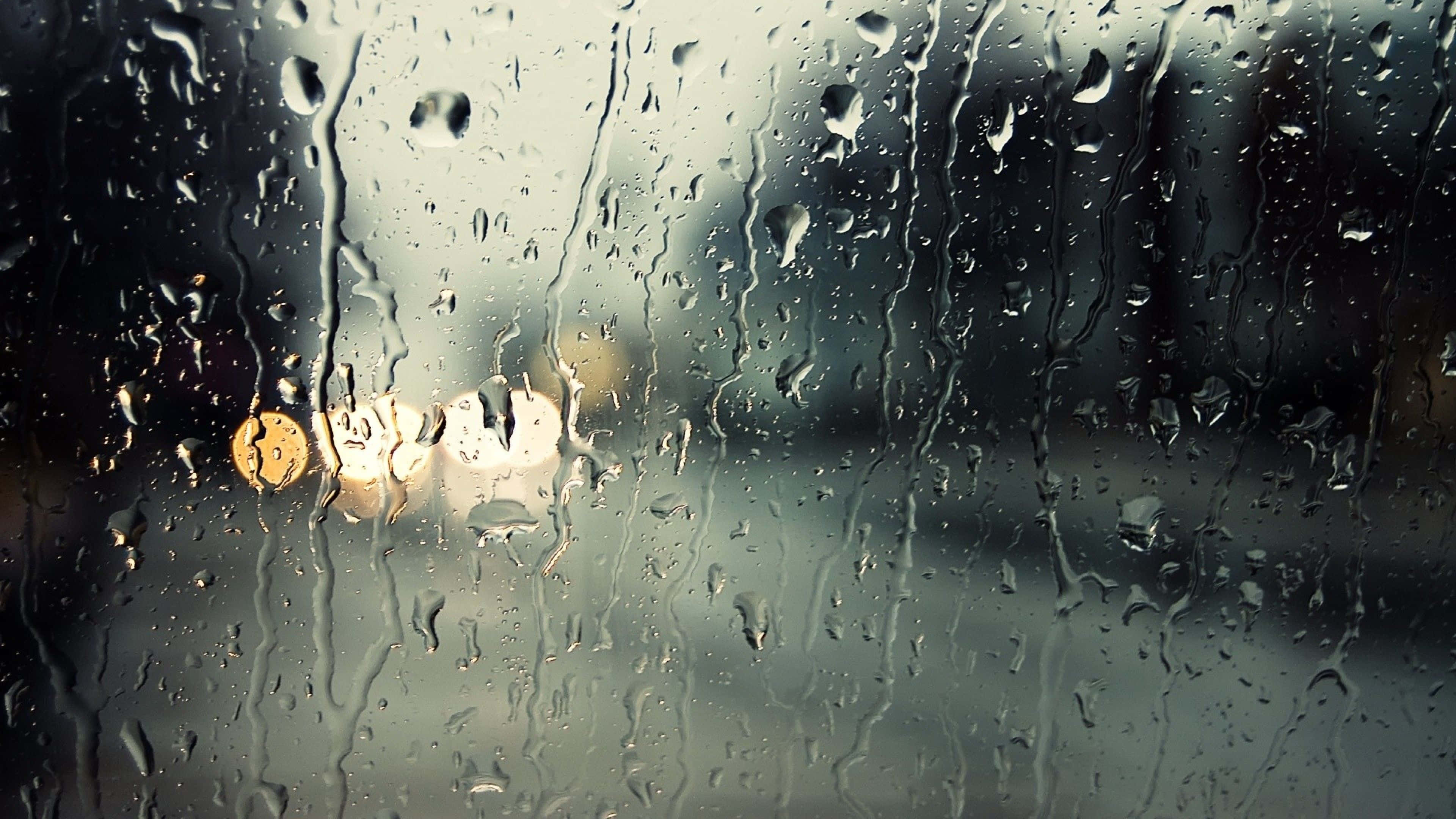 Rain 4K, car window, raindrops, 4K Desktop Wallpaper