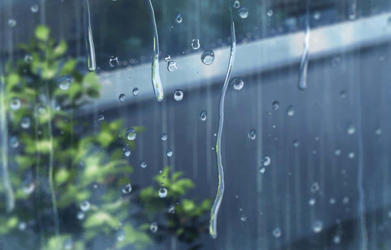 Rain Anime, storm clouds, rain, HD Desktop Wallpaper