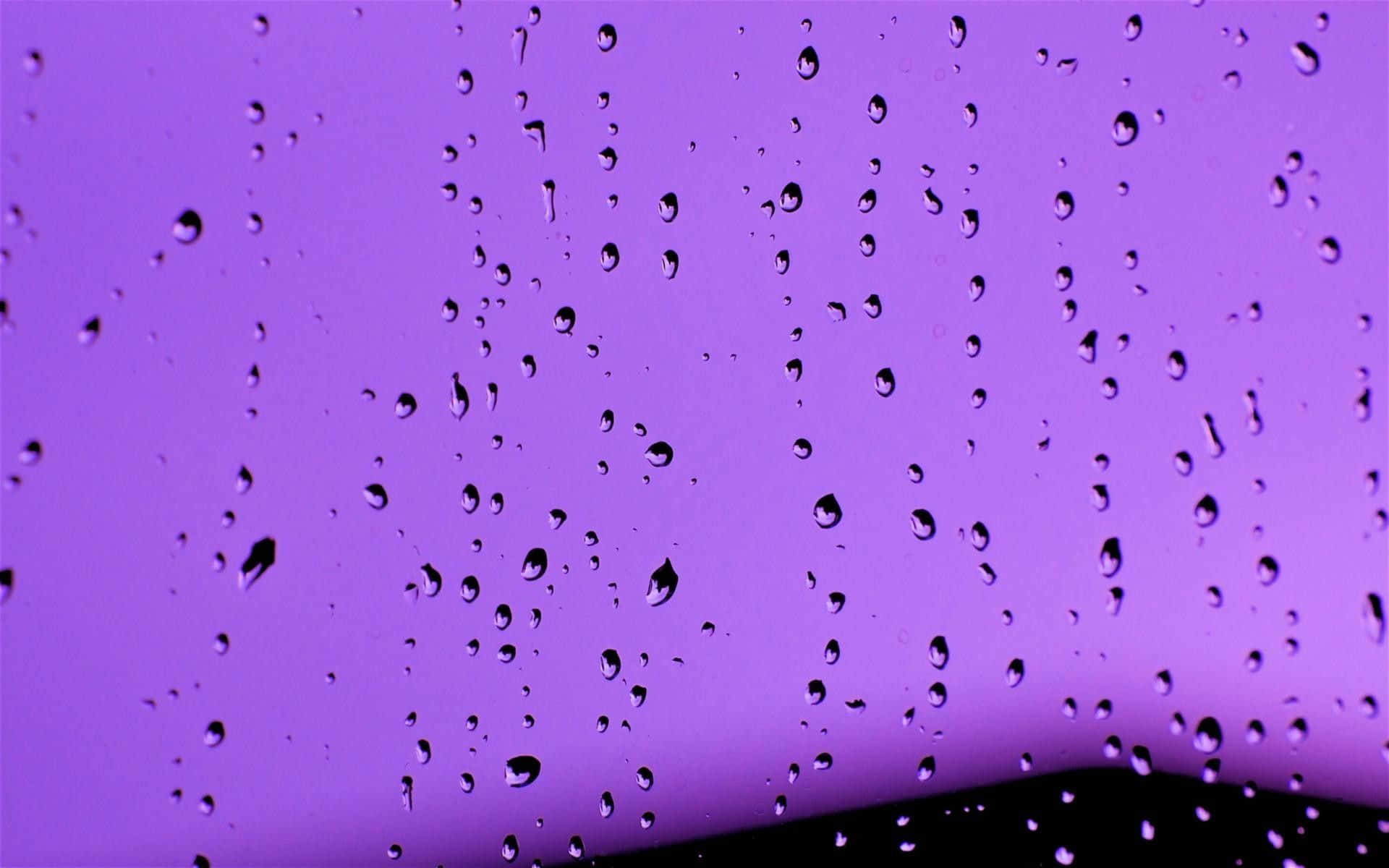 purple sky, twilight, raindrops, Full HD Desktop Wallpaper