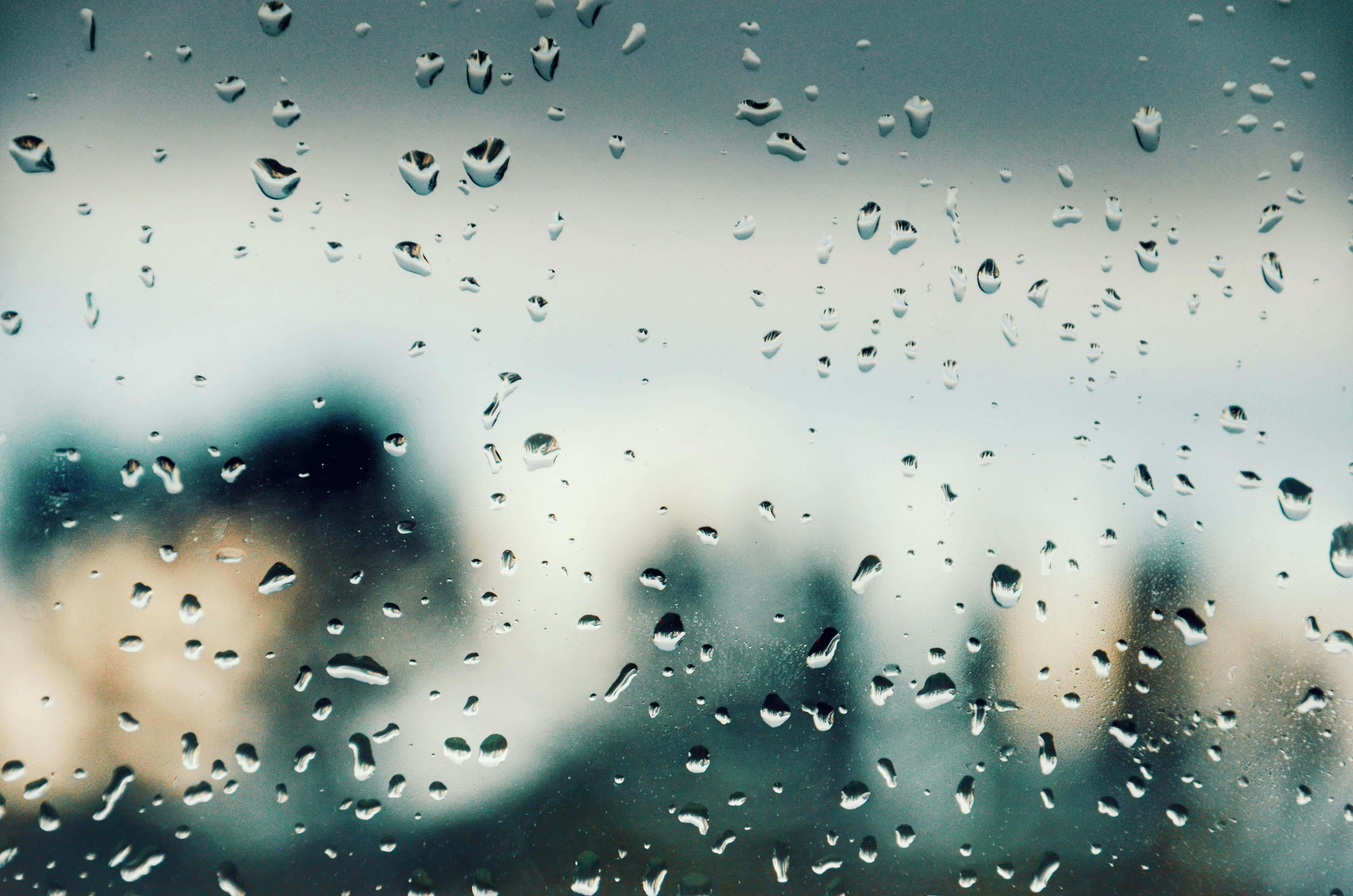 raindrops, glass texture, windowpane, 4K Desktop Wallpaper
