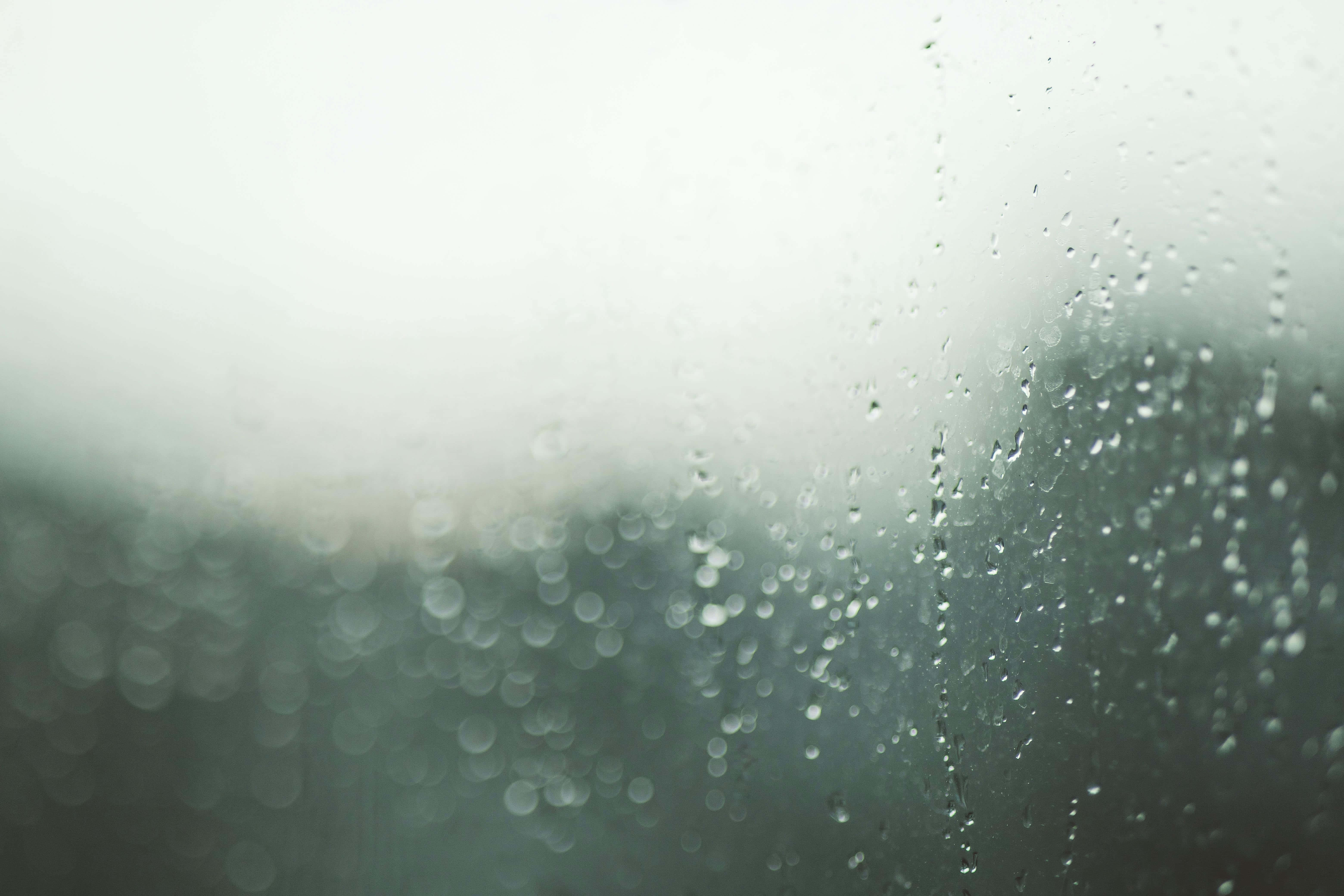 Raindrops, window, glass pane, 5K Desktop Wallpaper
