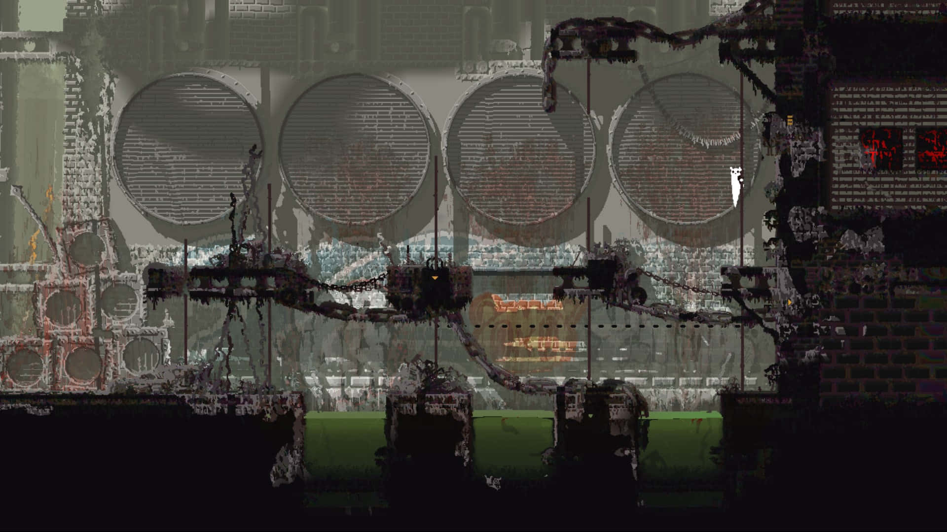 Rain World, industrial complex, rusted machinery, Full HD Desktop Wallpaper