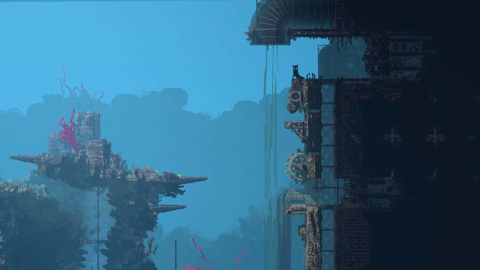 Rain World, sunken shipwreck, coral, HD Desktop Wallpaper