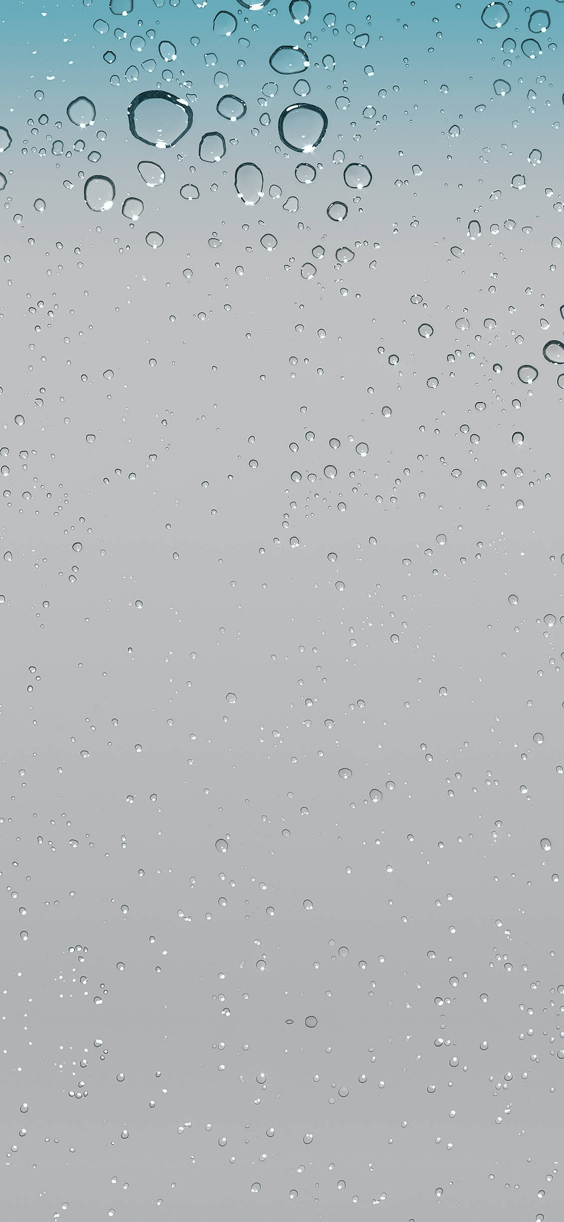 Raindrops, iOS 6, glass surface, Full HD Phone Wallpaper