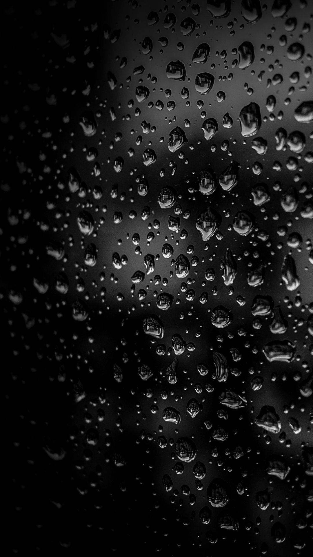 iPhone, dark glass surface, raindrops, Full HD Phone Wallpaper