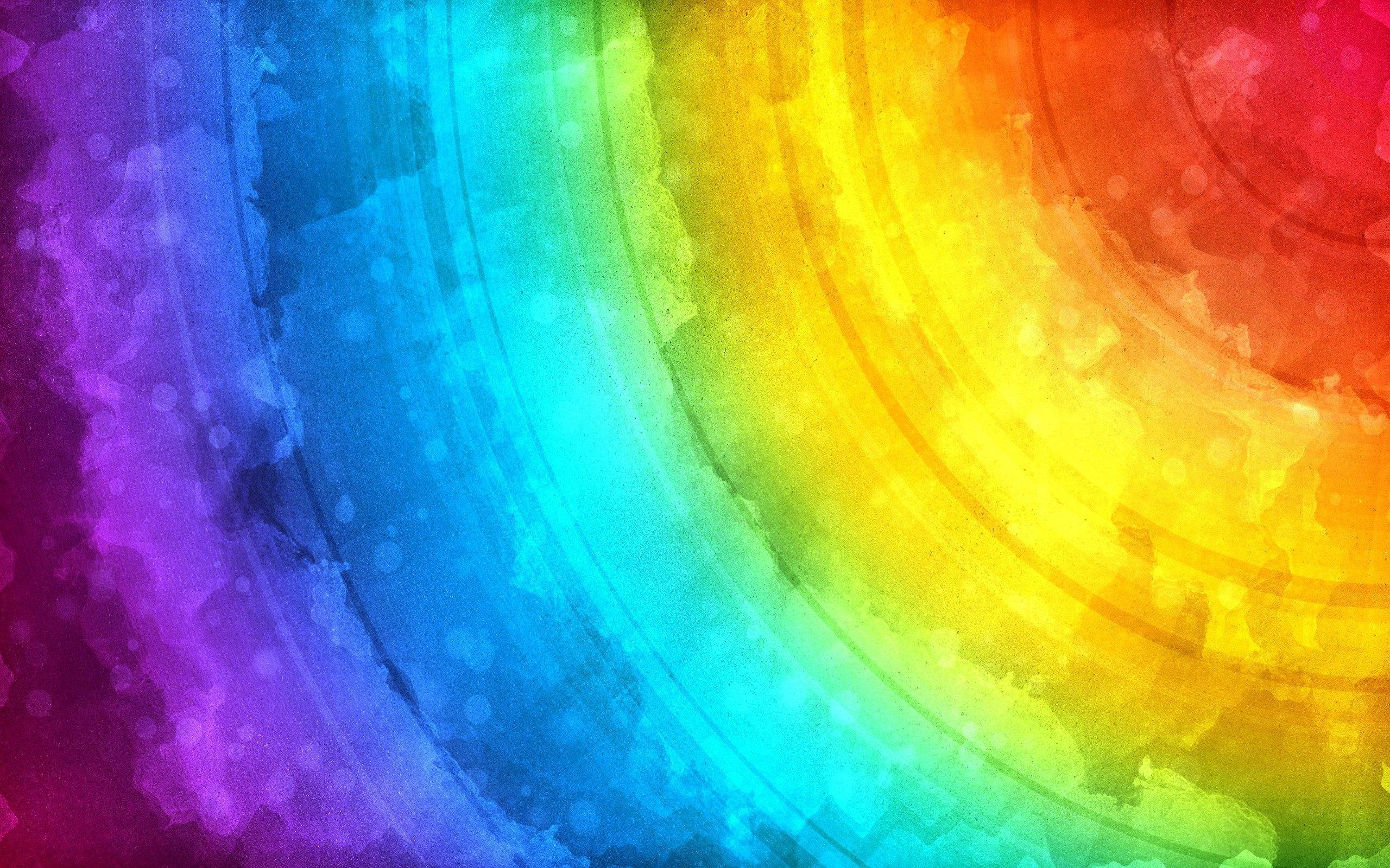 watercolor, rainbow gradient, textured background, 2K Desktop Wallpaper