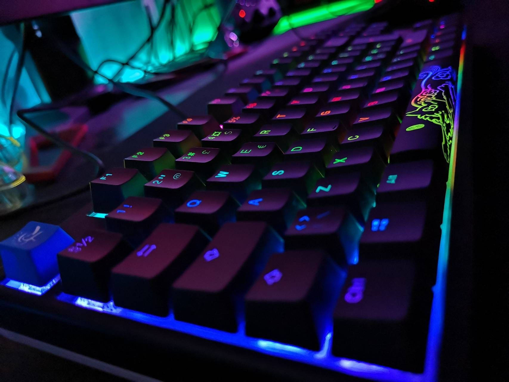 mechanical keyboard, RGB, 4K resolution, HD Desktop Wallpaper