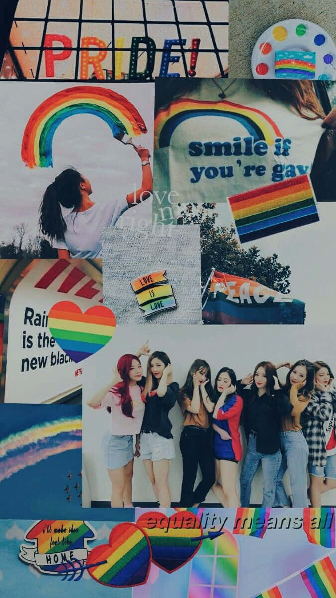 LGBTQ+ pride, rainbow motifs, photos of people, SD Phone Wallpaper