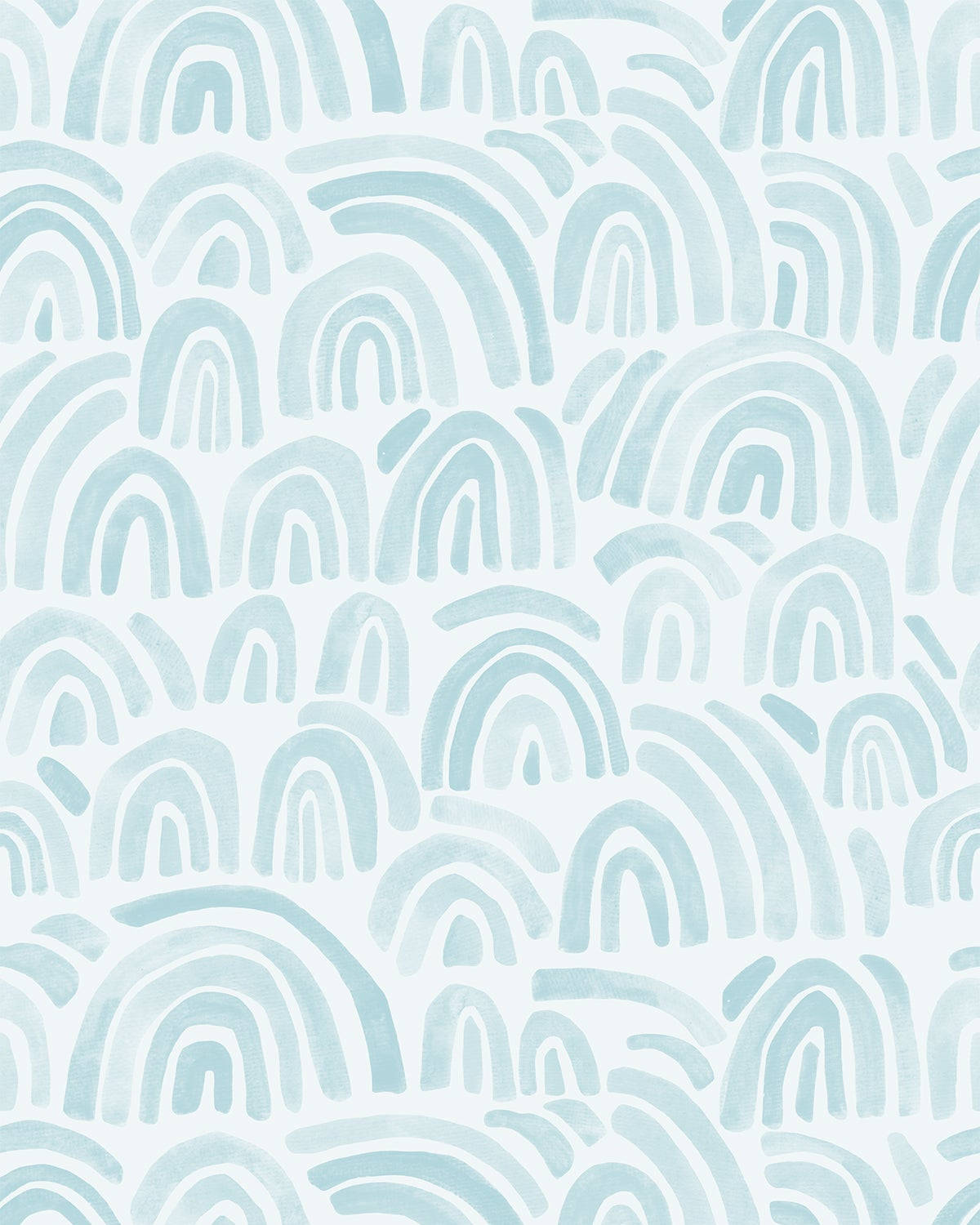 boho rainbow, light blue watercolor arches, pale background, HD Phone Wallpaper