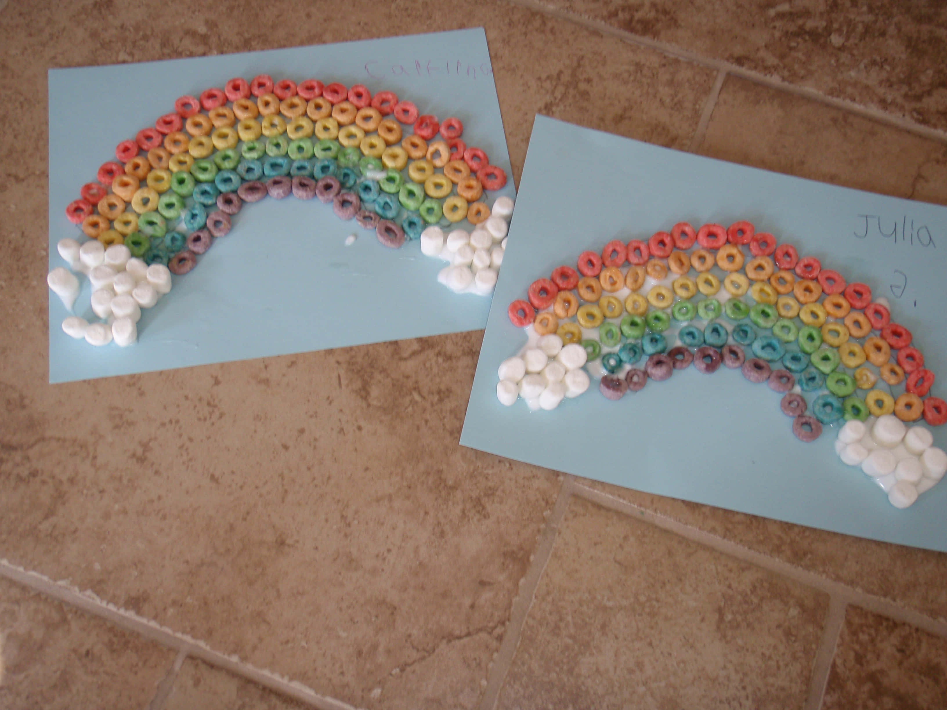 rainbow, colorful cereal loops, marshmallows, 2K Desktop Wallpaper