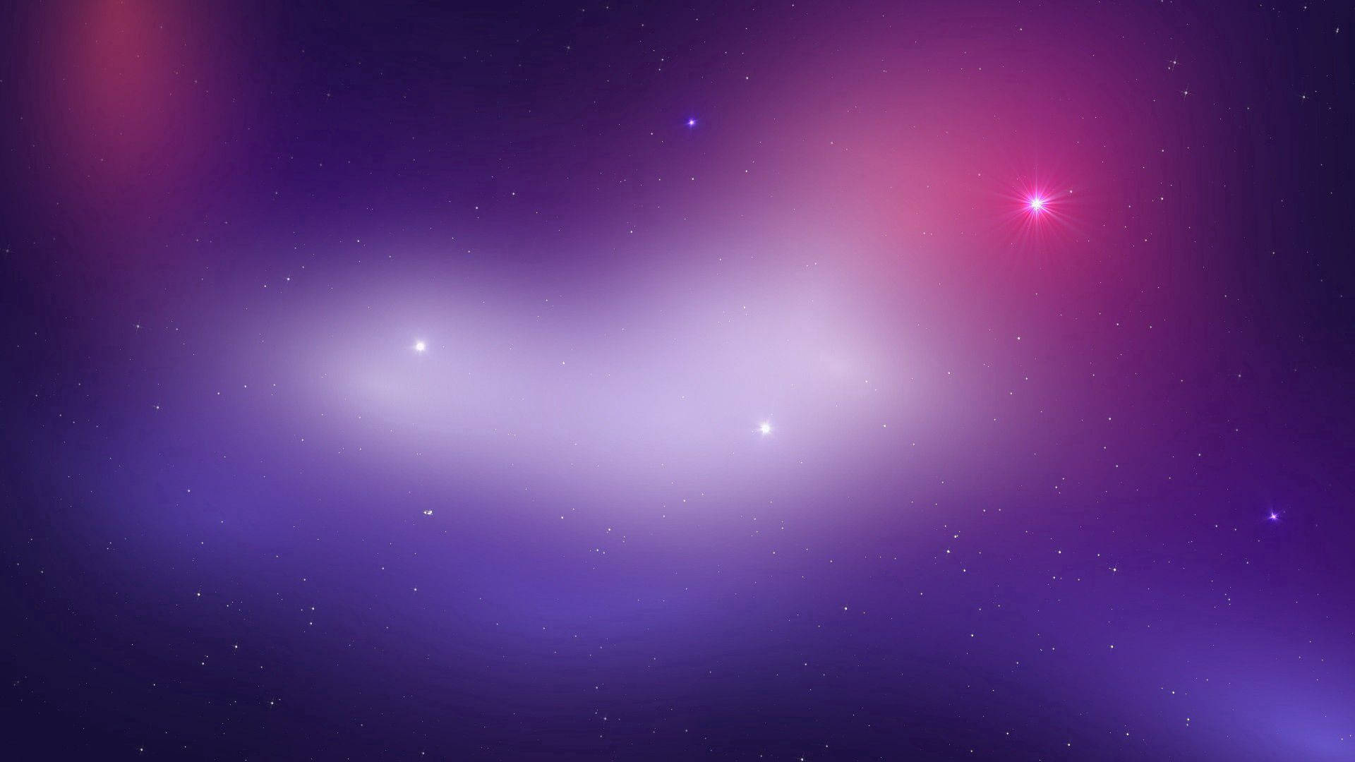 purple stars, magical galaxy, cosmic nebula, Full HD Desktop Wallpaper