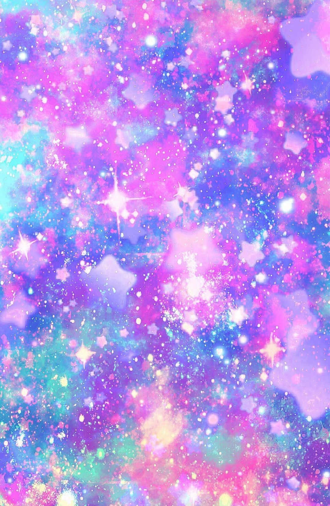 glitter galaxy, pink, purple, HD Phone Wallpaper