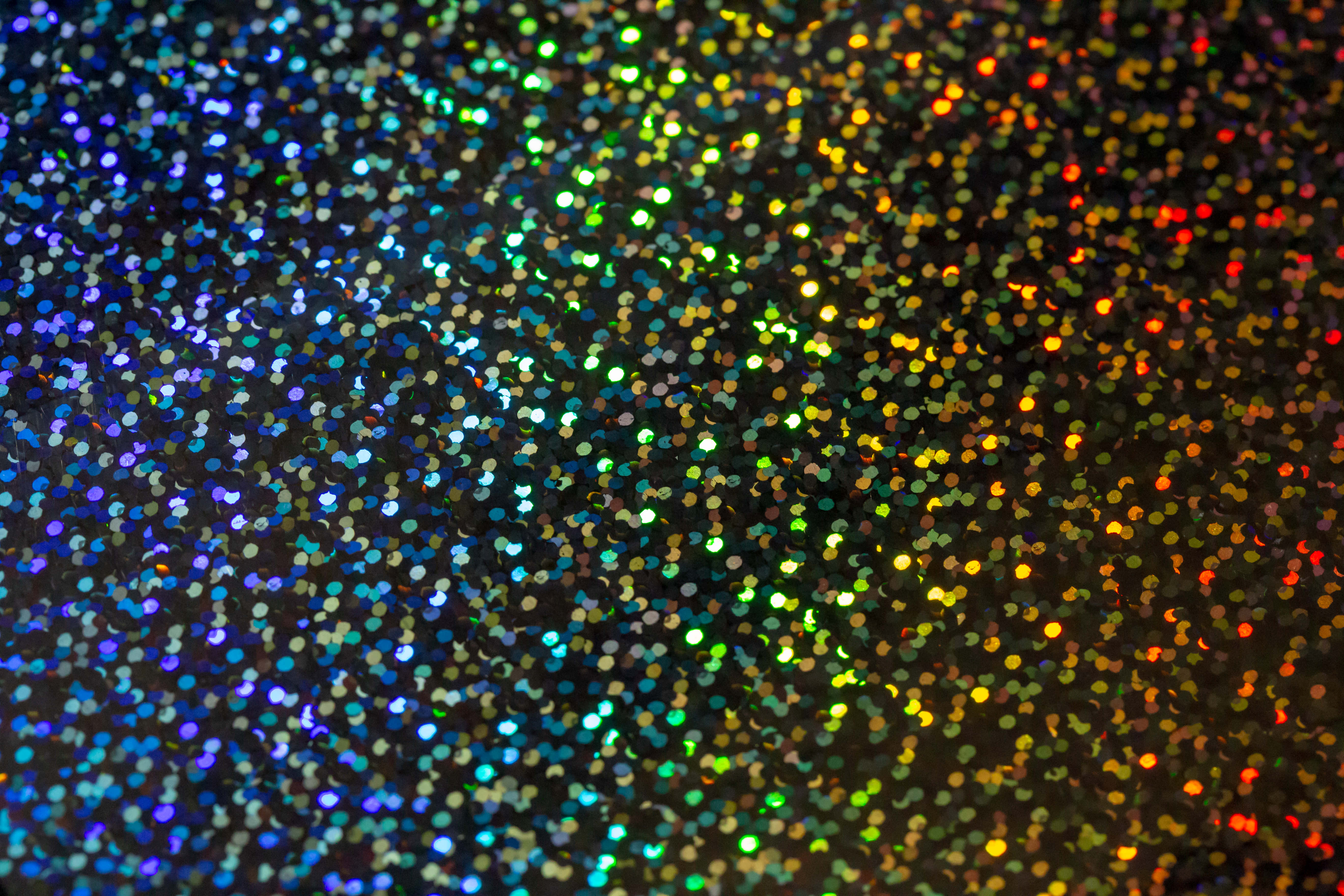 Rainbow Glitter, multicolored glitter, dark background, 5K Desktop Wallpaper