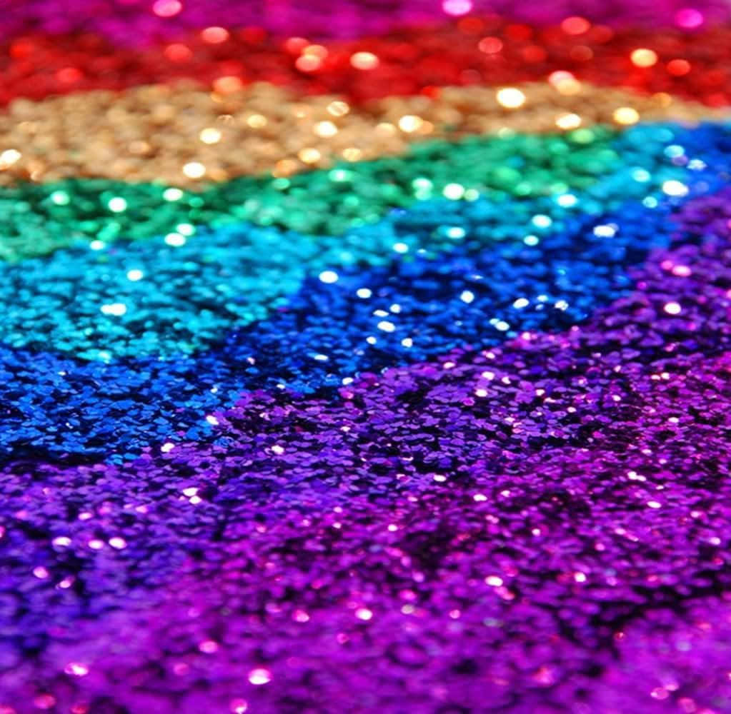 rainbow glitter, red orange yellow green blue and purple, glittery texture, SD Desktop Wallpaper
