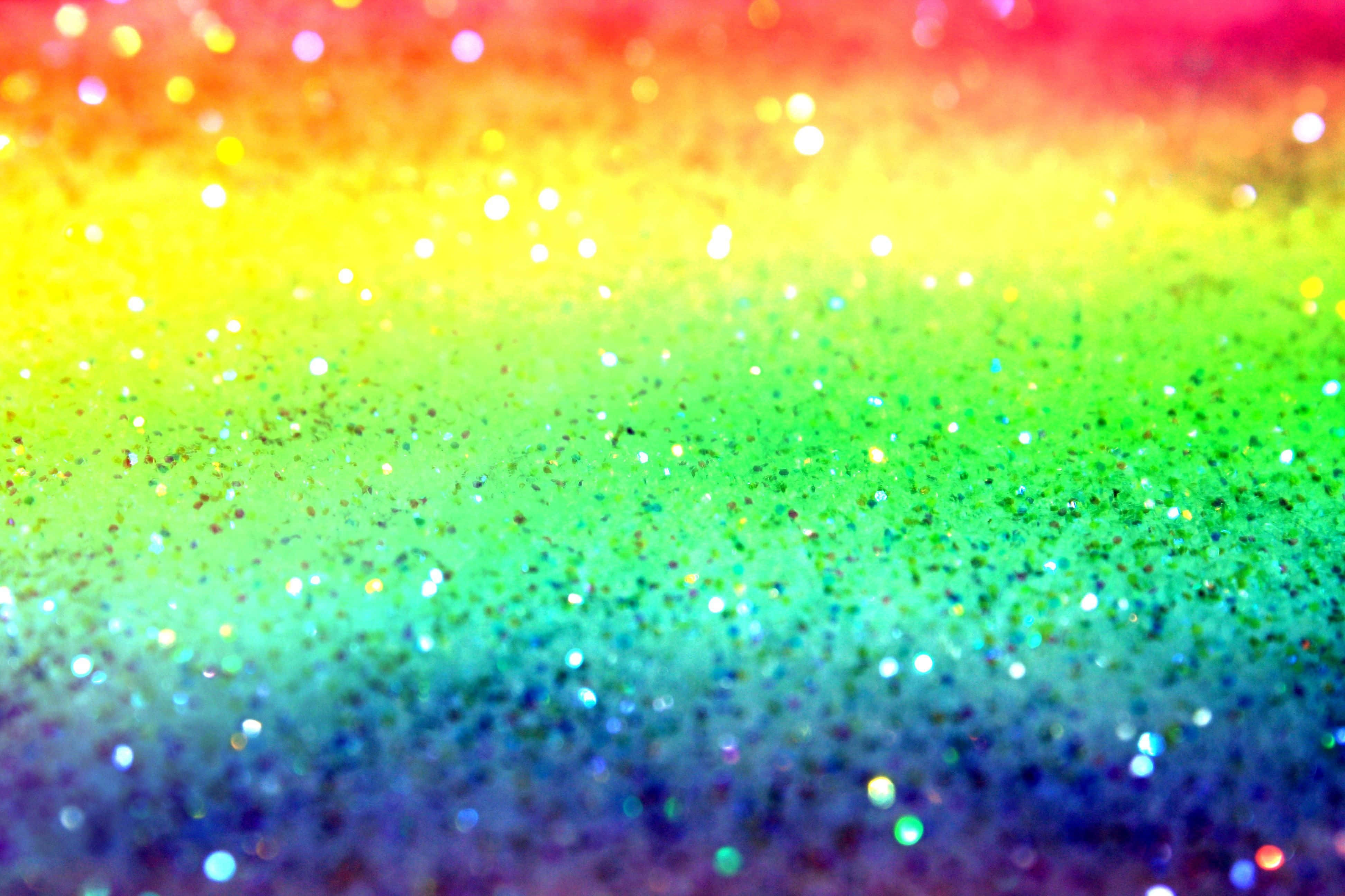 Rainbow Glitter, rainbow gradient, glitter, 4K Desktop Wallpaper