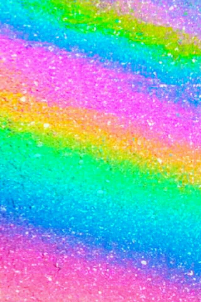 rainbow glitter, vibrant glittery rainbow stripes, dazzling abstract pattern, SD Phone Wallpaper
