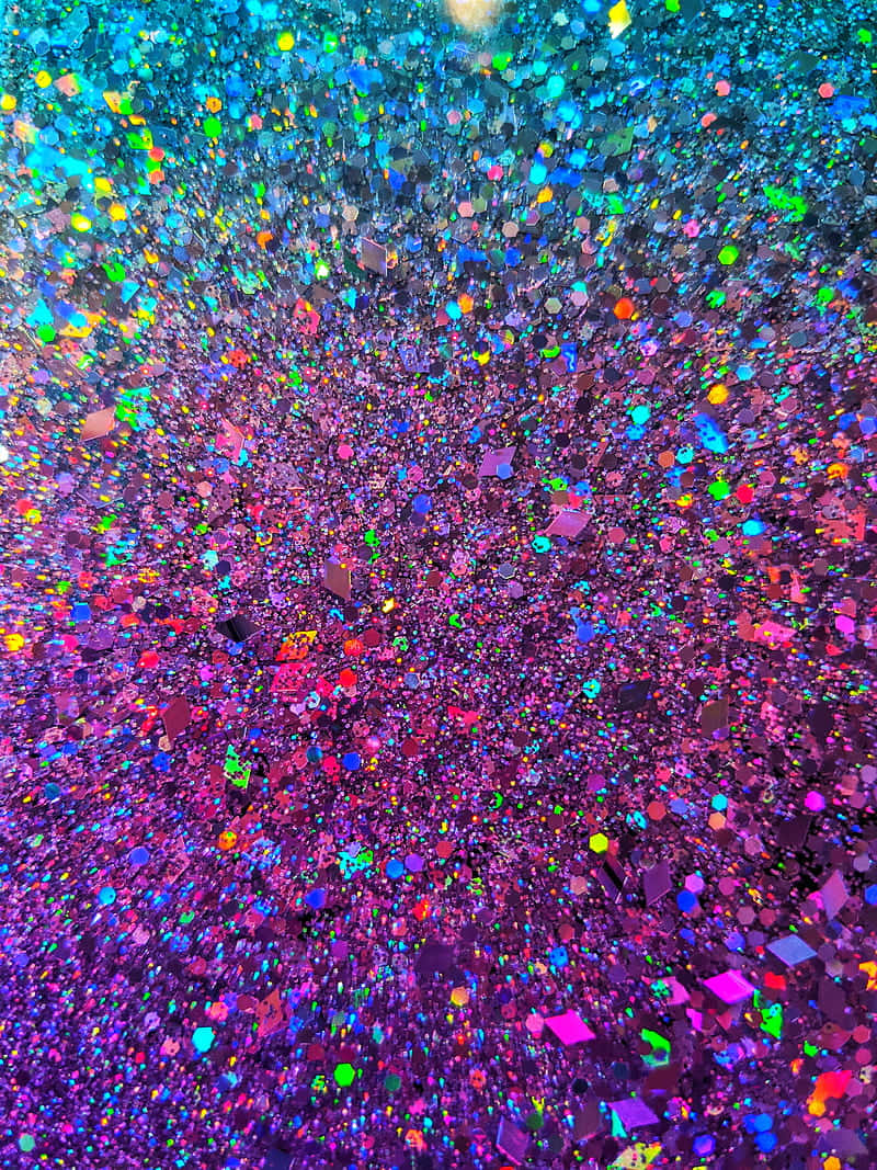 rainbow glitter, multicolored glitter, blue to magenta gradient, SD Phone Wallpaper