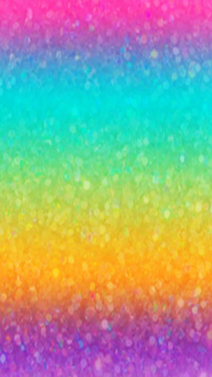 rainbow glitter, vibrant rainbow gradient, sparkling glitter particles, HD Phone Wallpaper