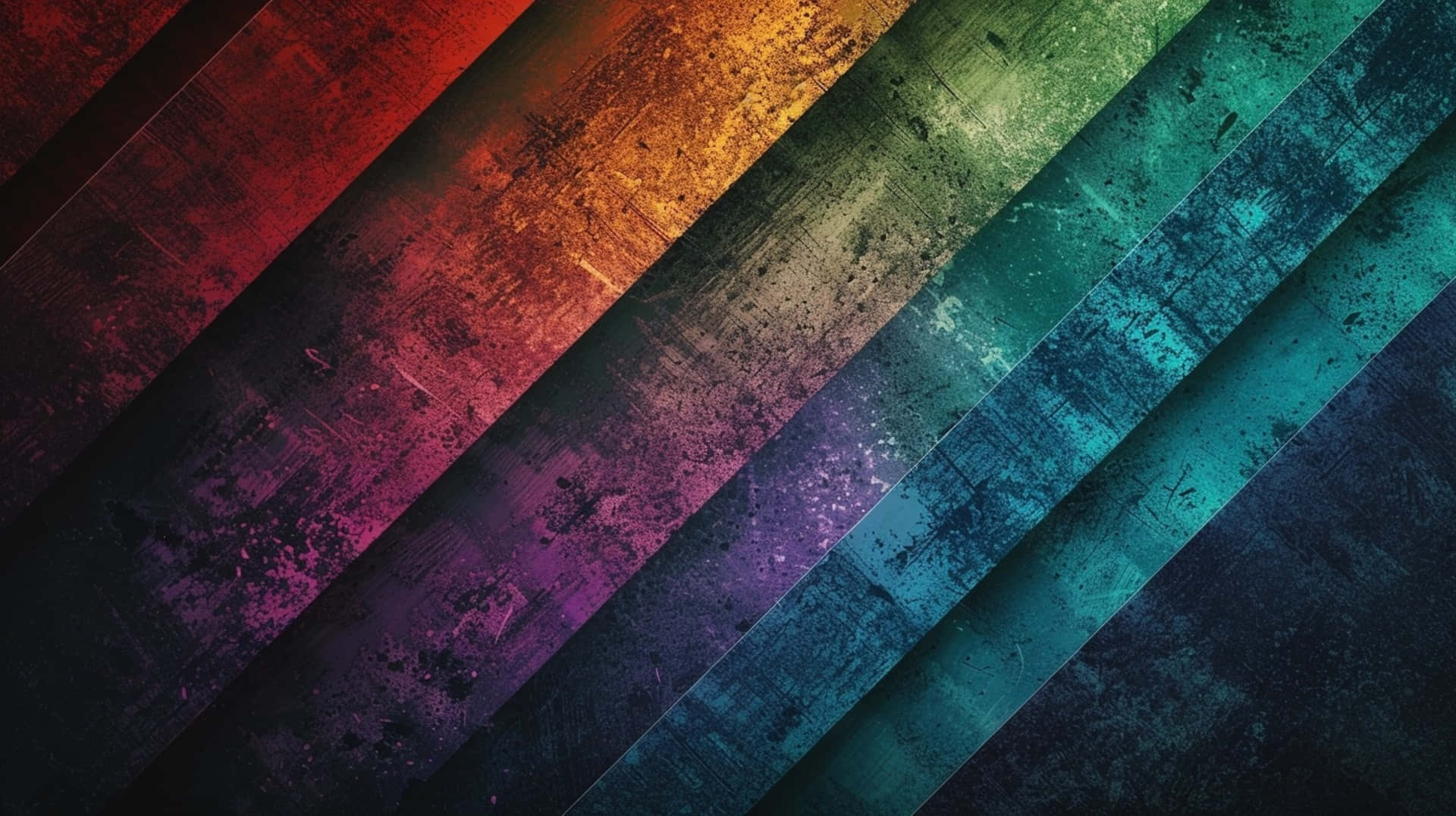textured rainbow hues, diagonal stripes, bold abstract gradient, Full HD Desktop Wallpaper