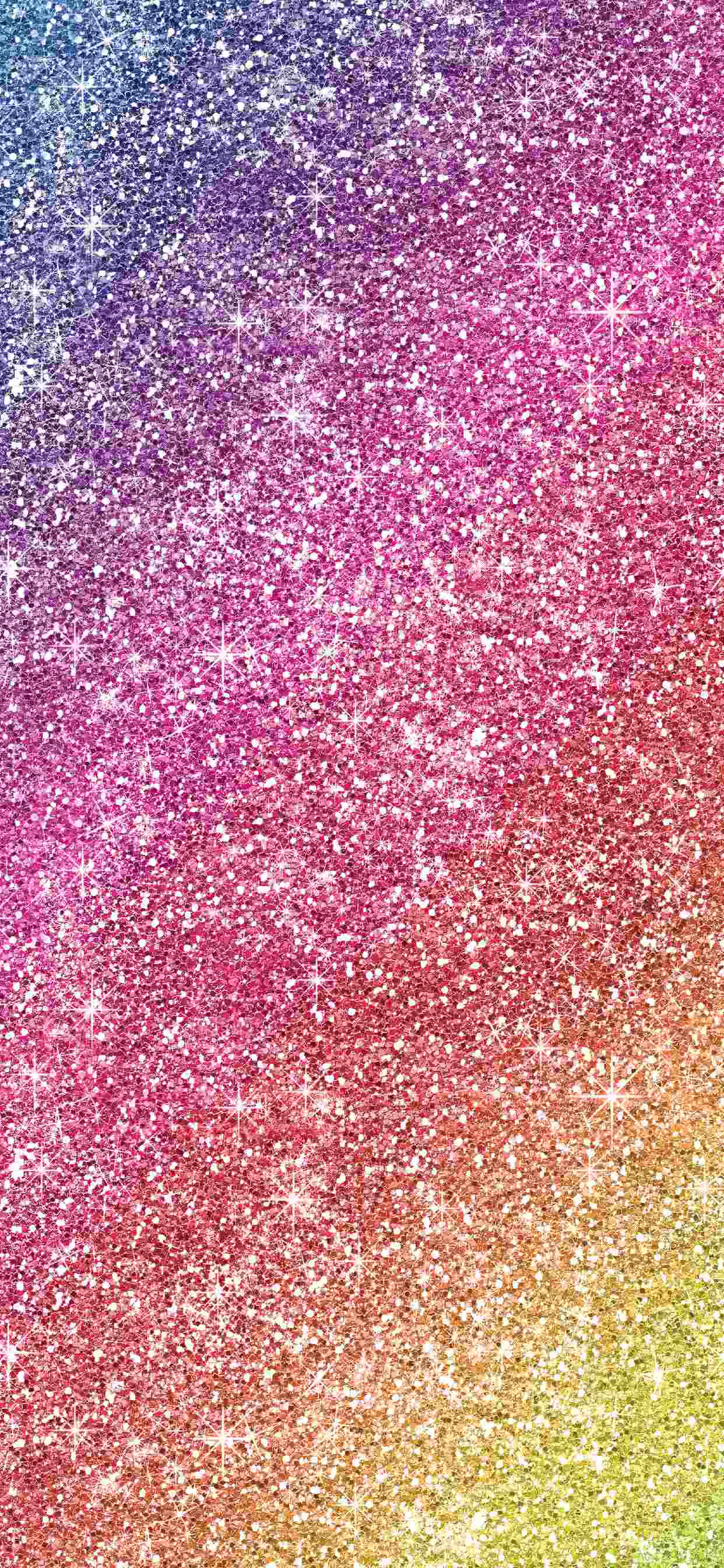 rainbow glitter, blue, pink, 2K Phone Wallpaper