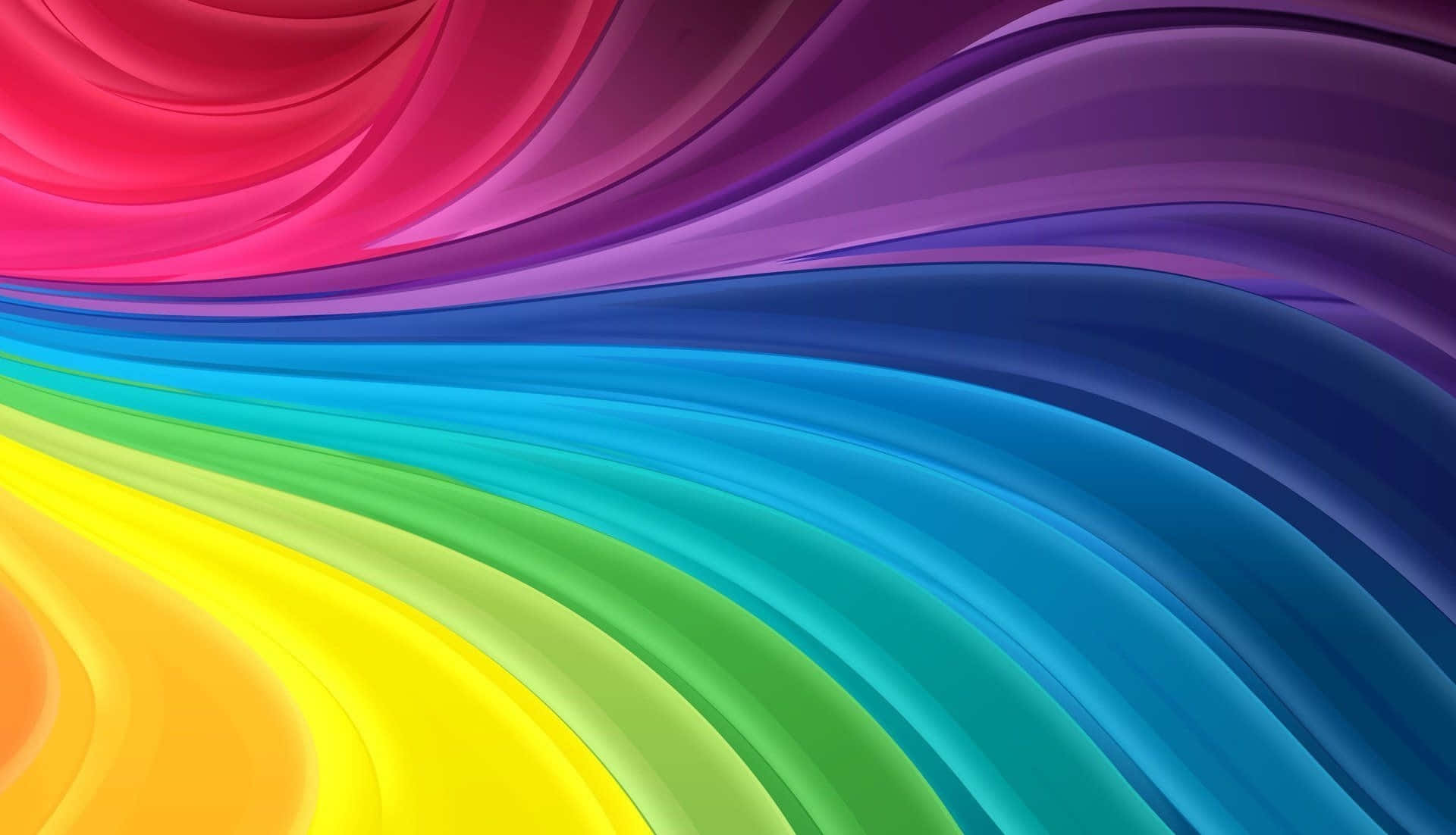 vibrant rainbow swirl, rainbow-colored waves, diagonally, Full HD Desktop Wallpaper