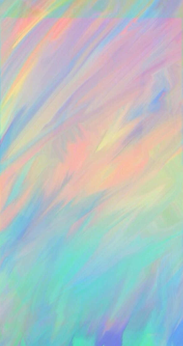 rainbow, pastel pinks, blues, HD Phone Wallpaper