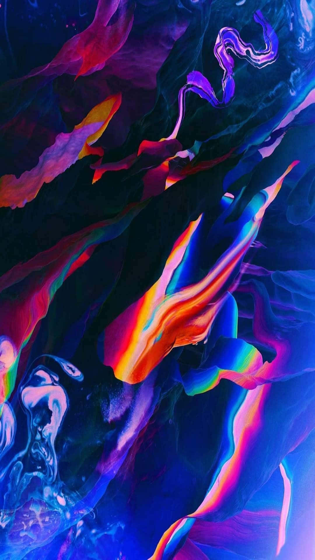 blue amoled, 1080 x 1920, neon colors, Full HD Phone Wallpaper