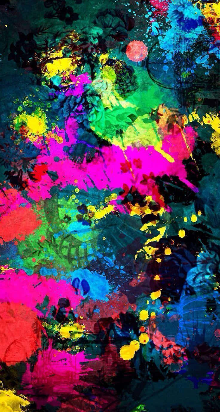 neon pink, neon green, neon blue, HD Phone Wallpaper