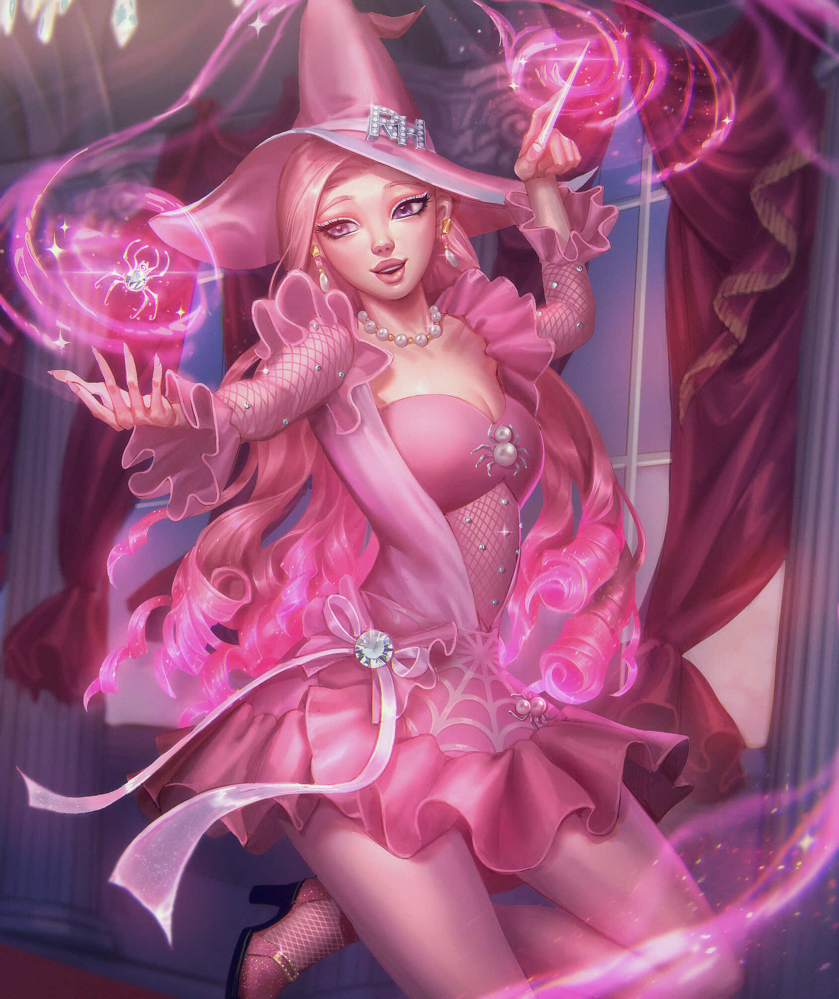 Rainbow High, pink fairy, pink hair, Full HD Phone Wallpaper