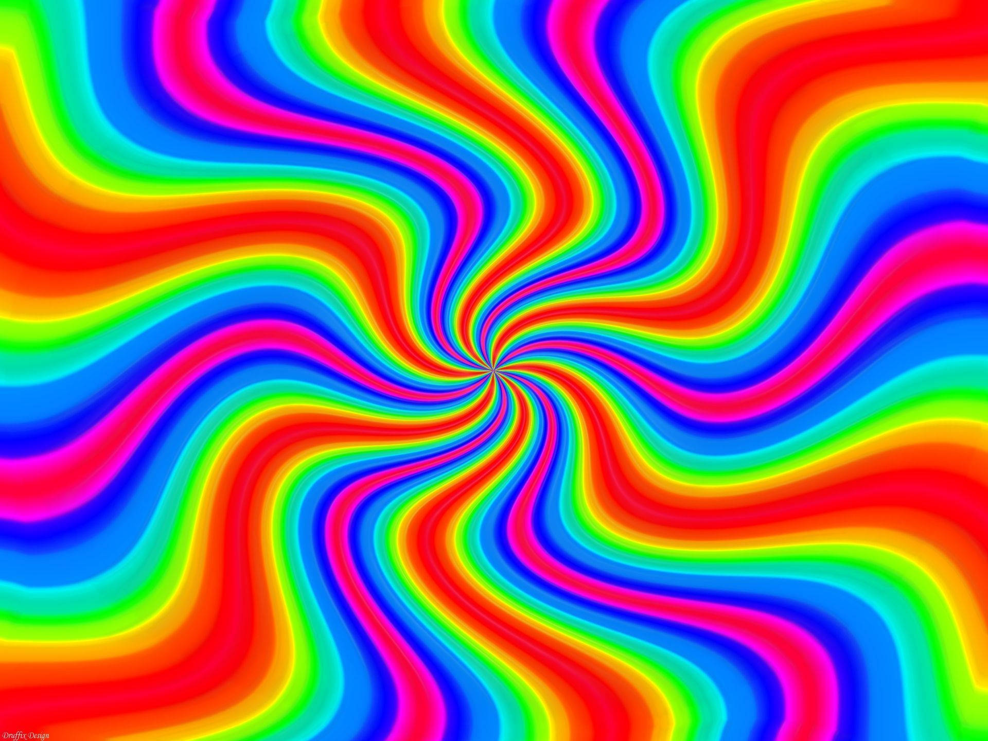 Rainbow High, rainbow dizzy, vibrant rainbow waves, Full HD Desktop Wallpaper