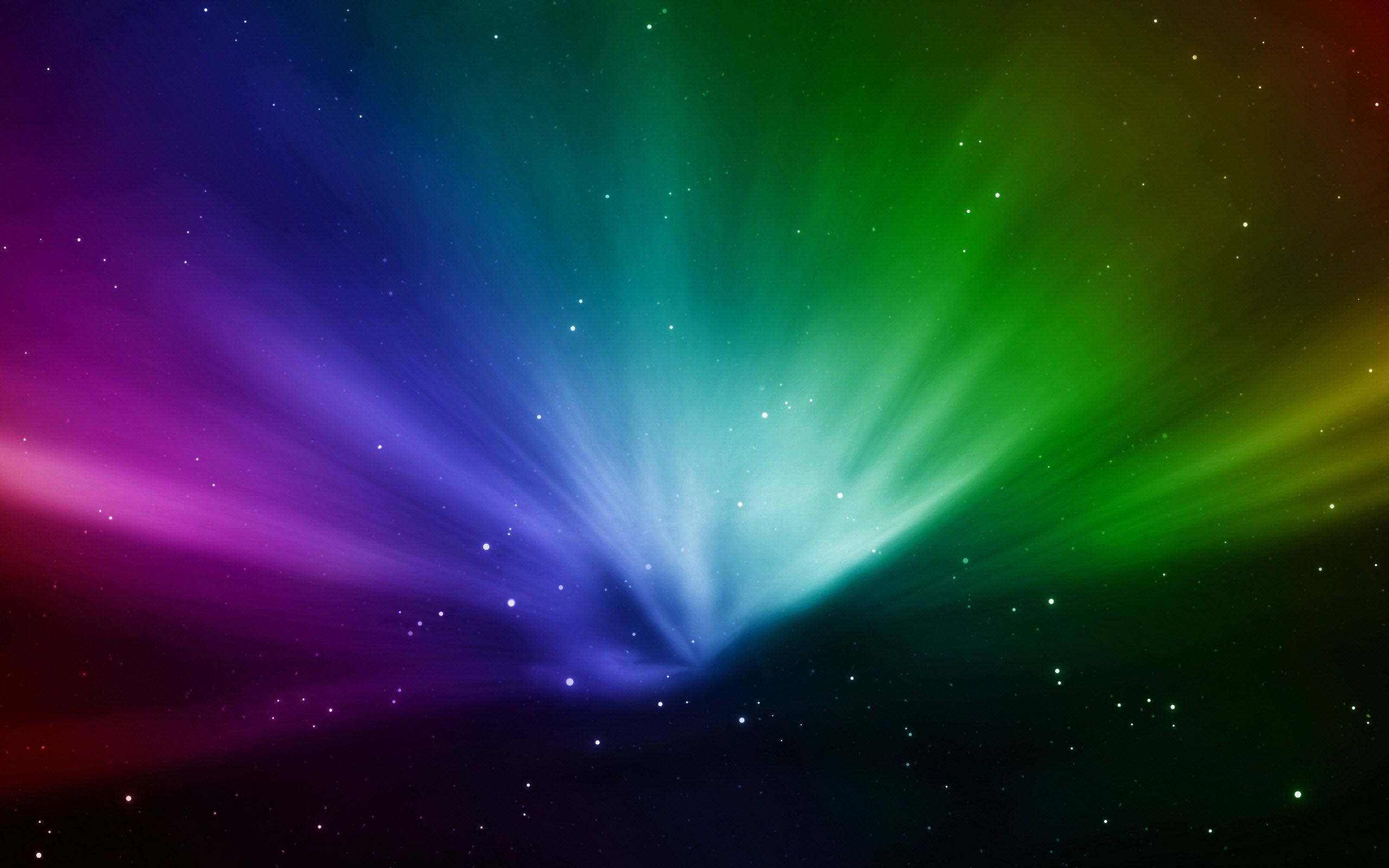 vivid rainbow hues, cosmic rays, starry night sky, 2K Desktop Wallpaper