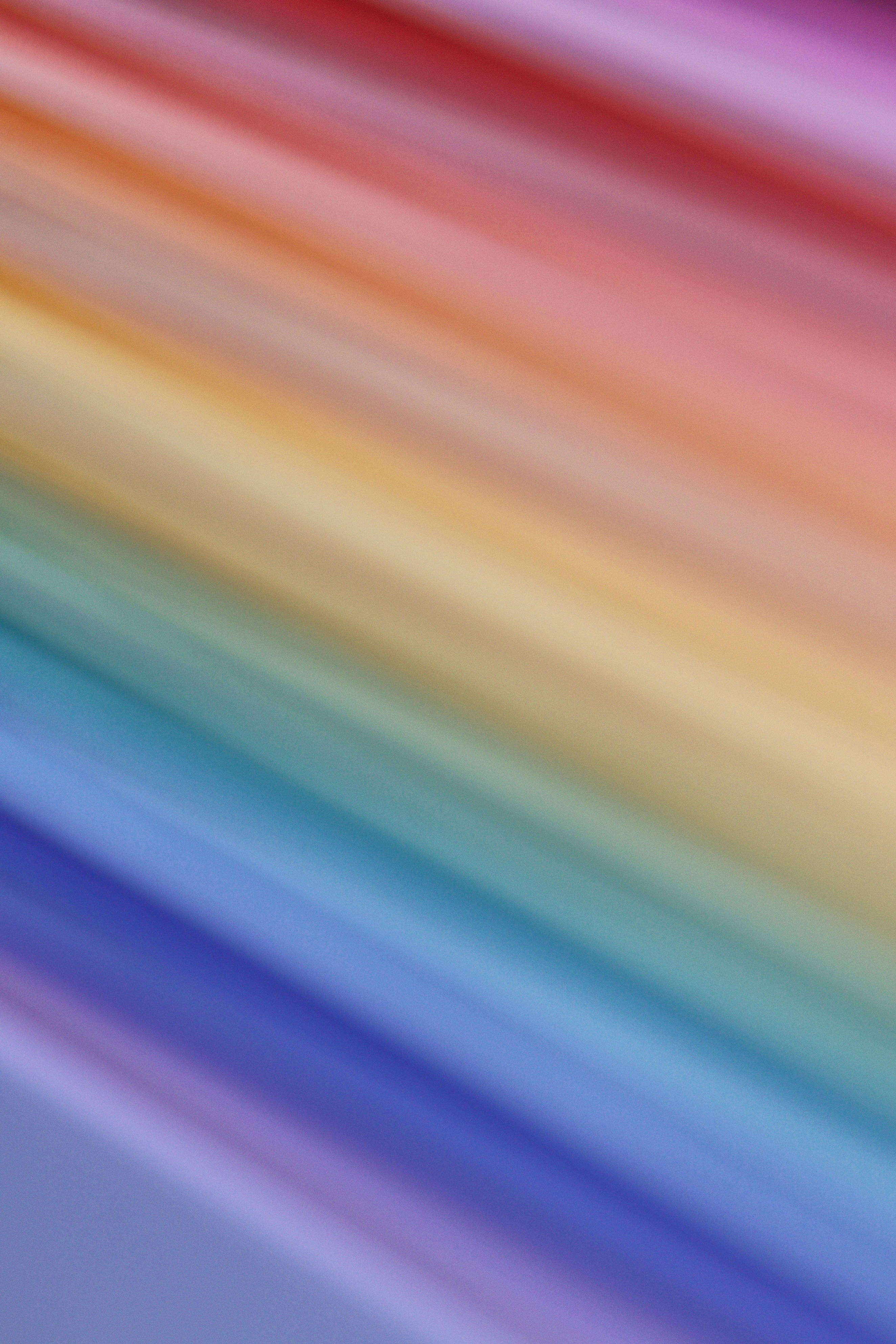 pastel rainbow colors, diagonal stripes, soft blurred, 4K Phone Wallpaper