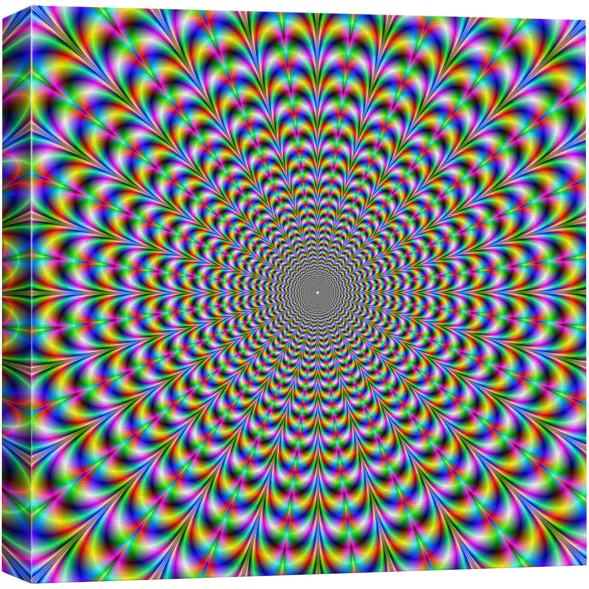 psychedelic spiral pattern, central point, mesmerizing optical illusion, Full HD Desktop Wallpaper