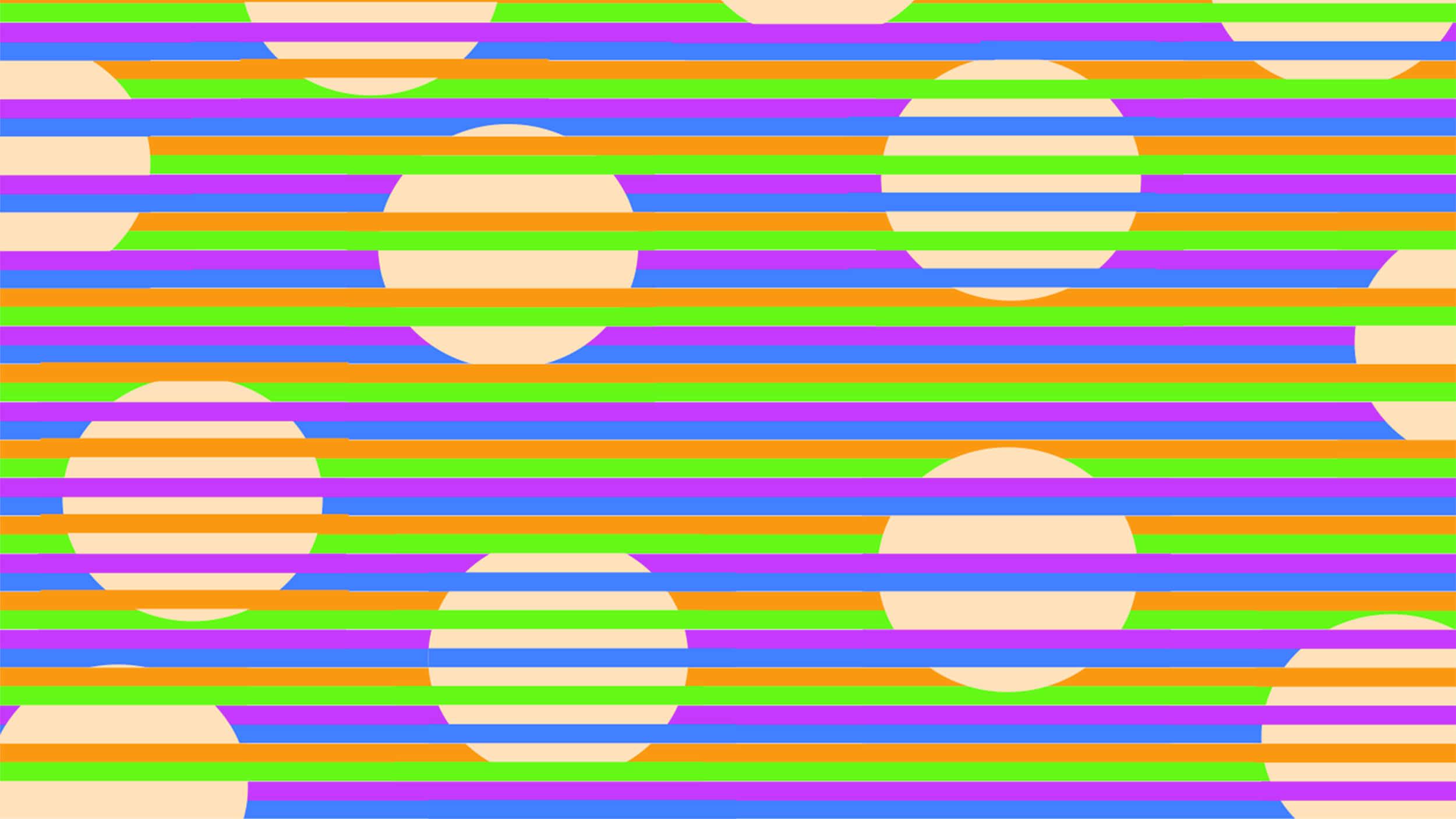 abstract rainbow stripesand circles, neon colors, cream circles, Full HD Desktop Wallpaper