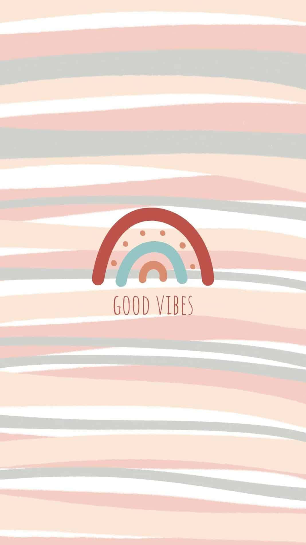 rainbow, iPhone, pastel striped, HD Phone Wallpaper